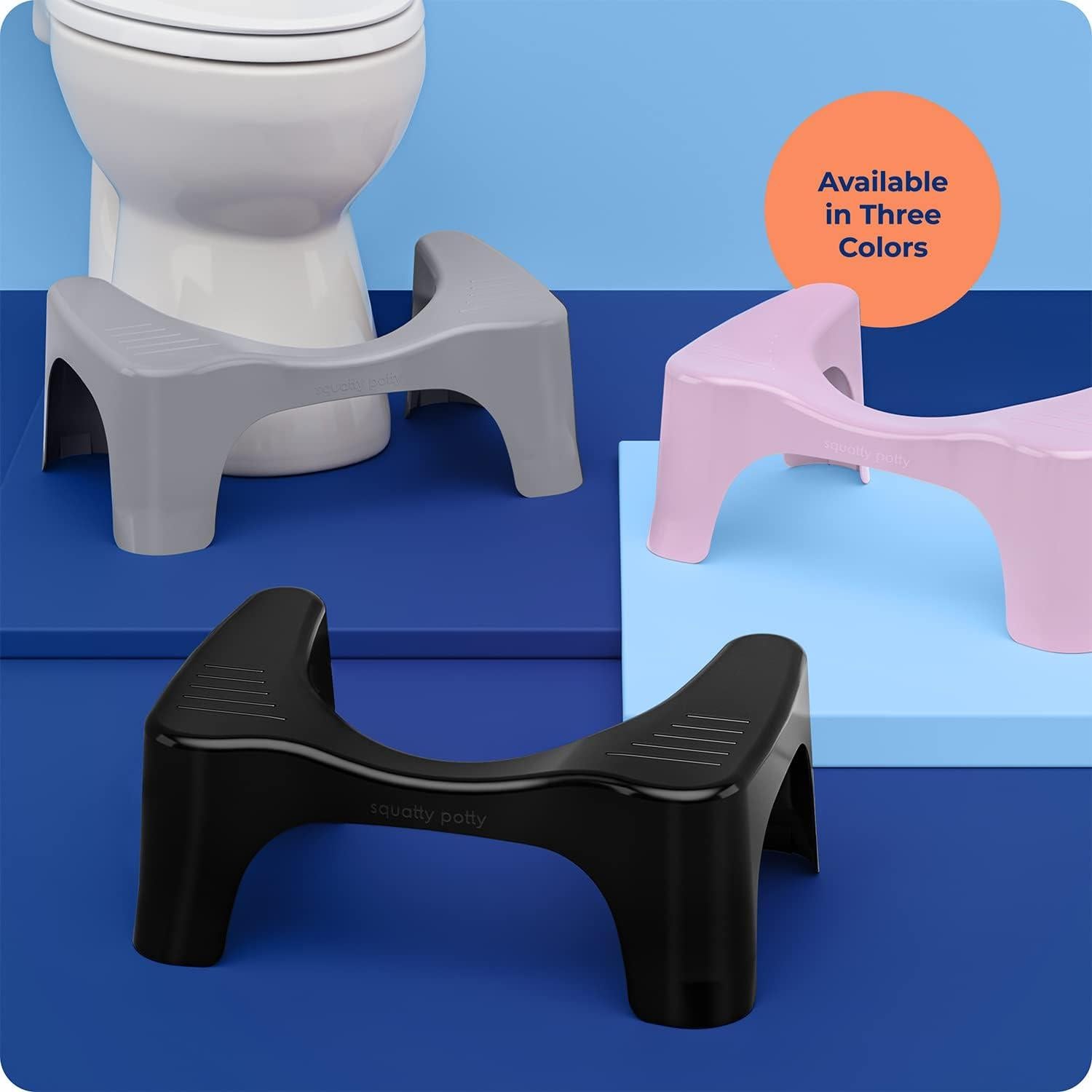Taburete de Baño Squatty Potty Curve Negro 17.78 cm