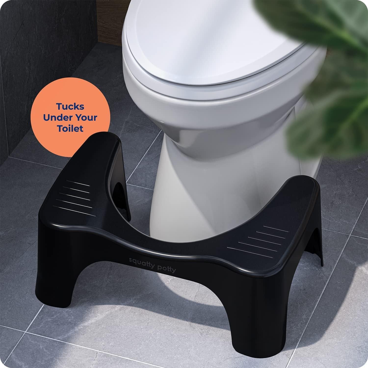 Taburete de Baño Squatty Potty Curve Negro 17.78 cm