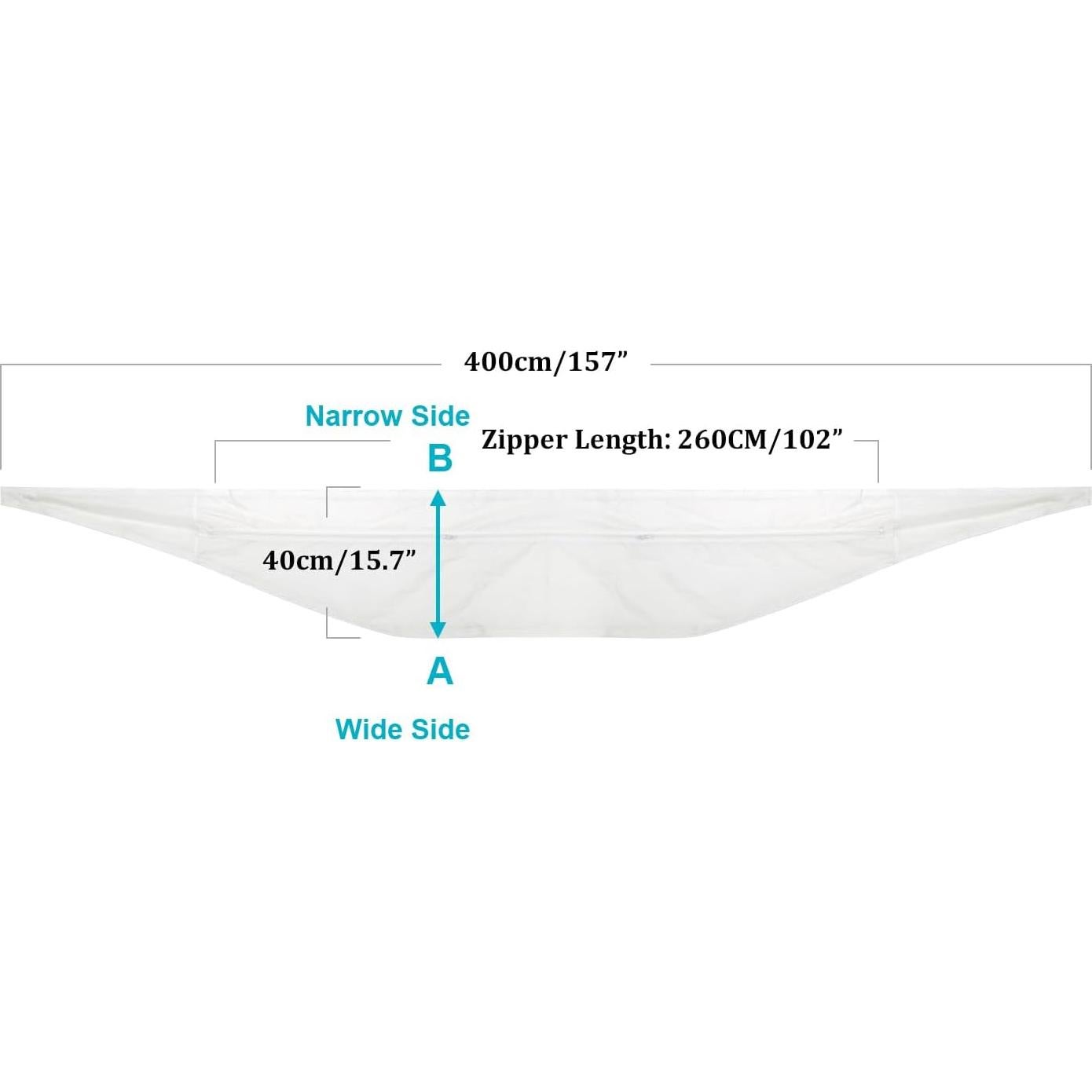 Sello Universal de Ventana HOOMEE 400 cm para Aire Acondicionado
