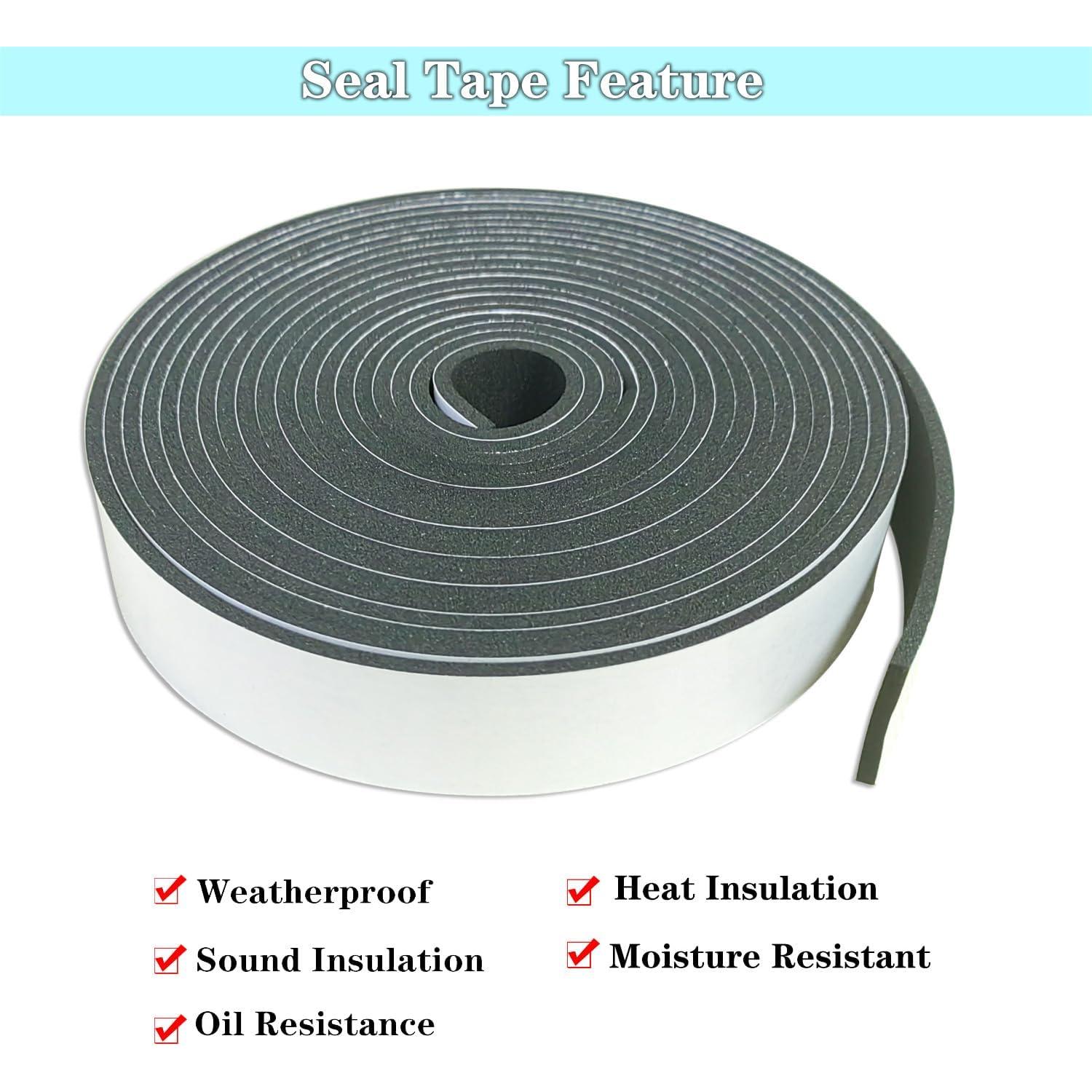 Tira de Sellado de Espuma GuangTouL 1" x 0.3 cm x 10 m