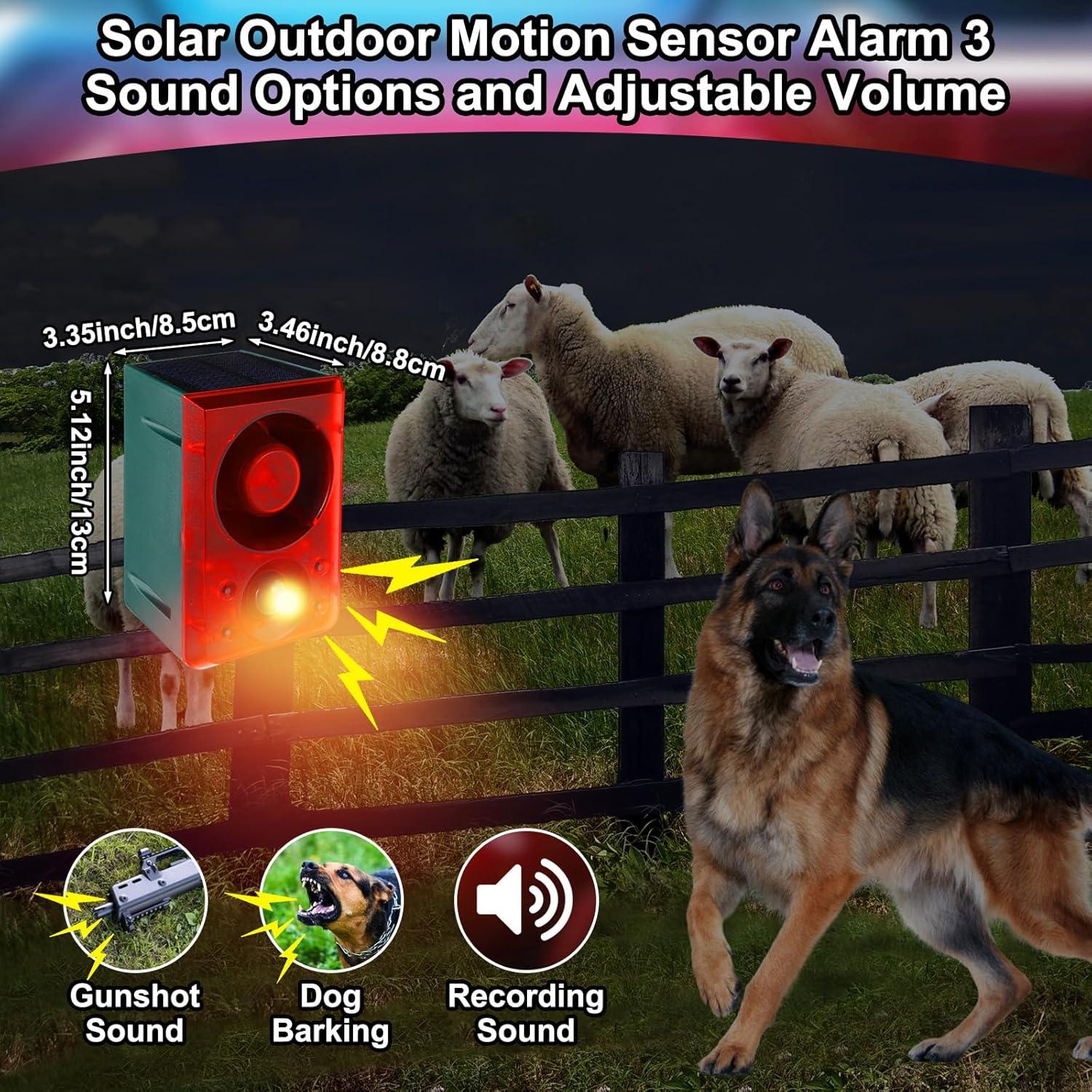Alarma de Movimiento Solar Qualirey 2 Pcs con Sensor y Sonido