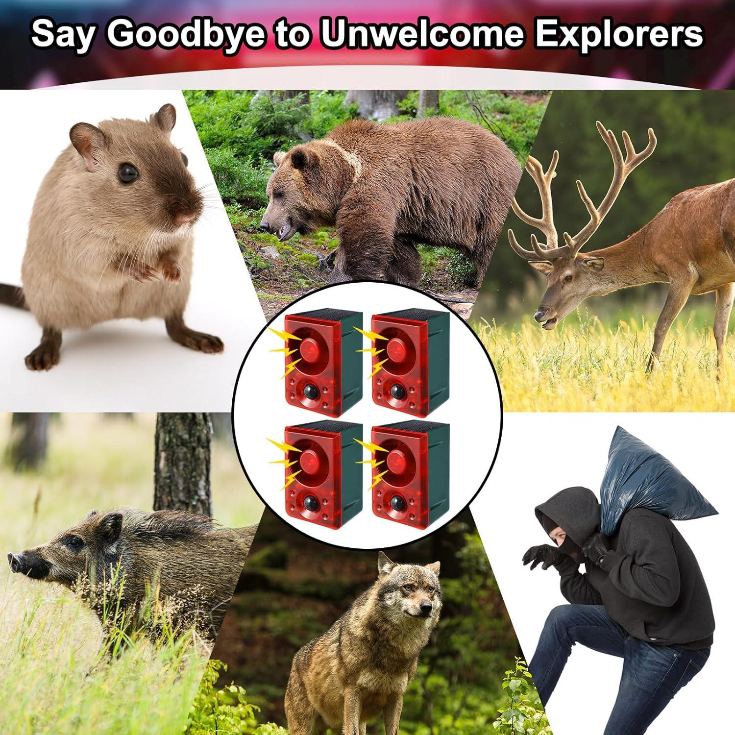 Alarma de Movimiento Solar Qualirey 2 Pcs con Sensor y Sonido