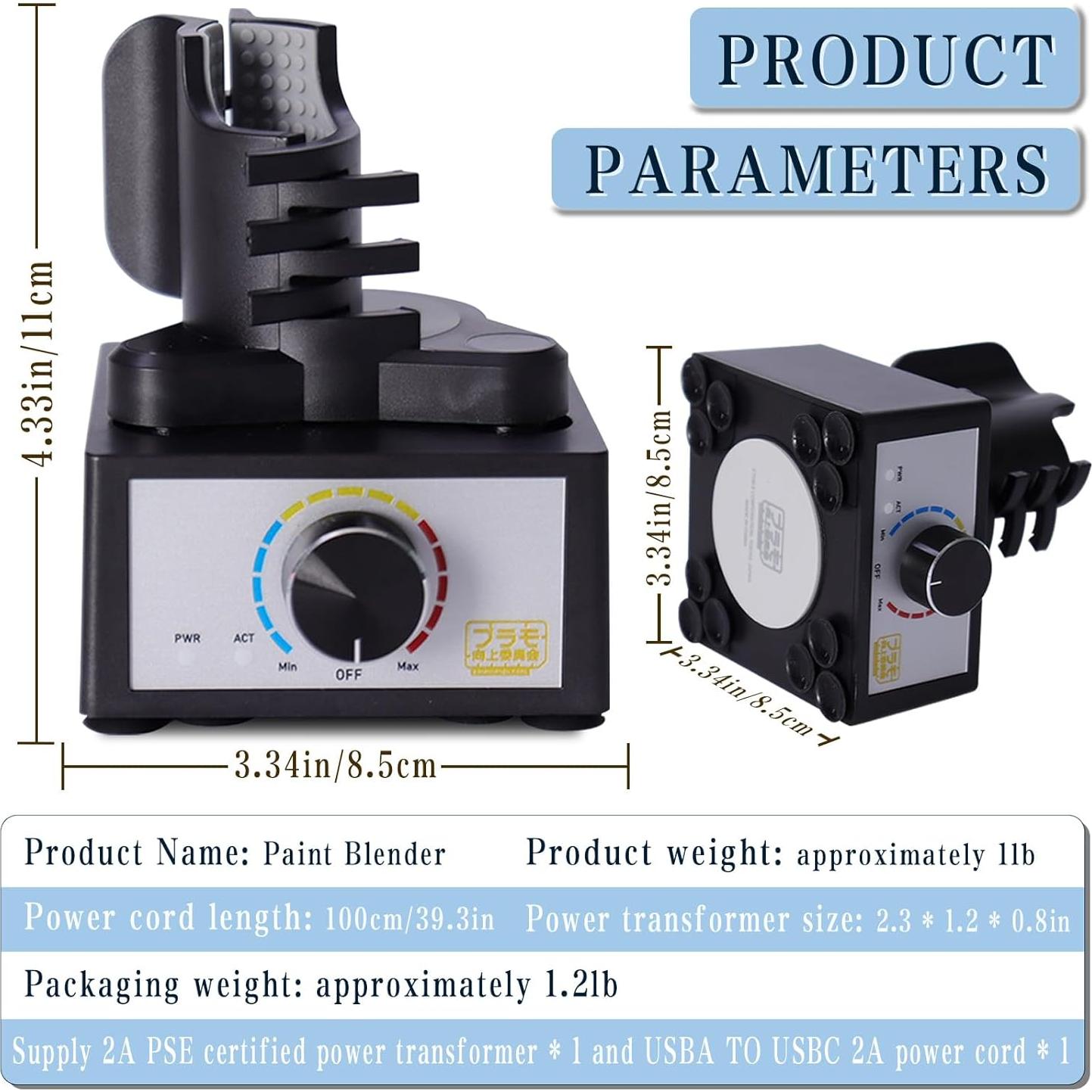 Mini Mezclador Vortex YTQHERQR, Sin Manos, 300-2400rpm, 10-100ml