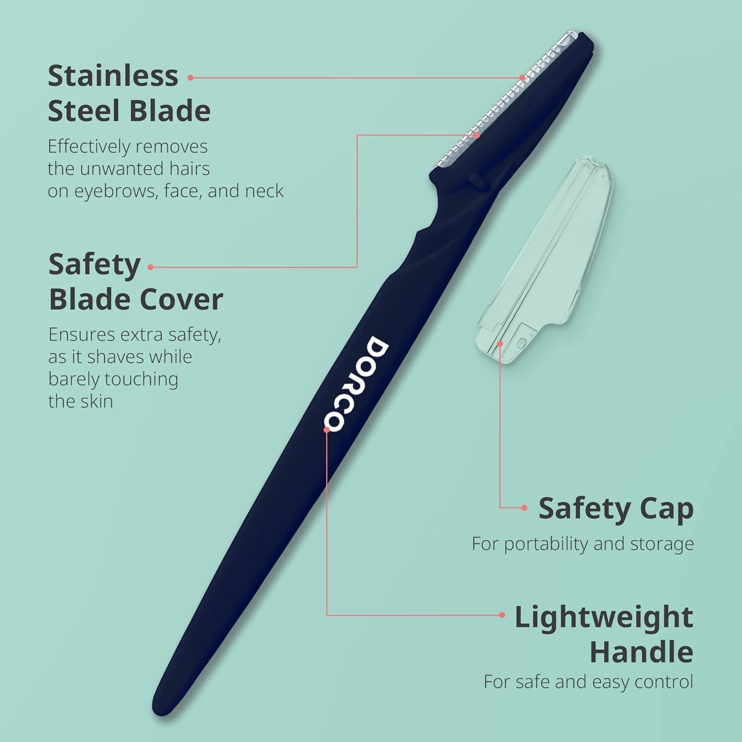 Afeitadora Dorco Line-Up para Hombres - Dermaplaning 1 Paquete