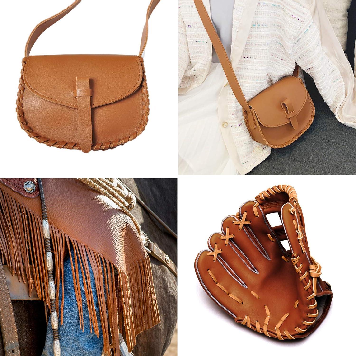 Cordones de Cuero para Botas - 182.88 cm x 3.2 mm - 1 Aguja