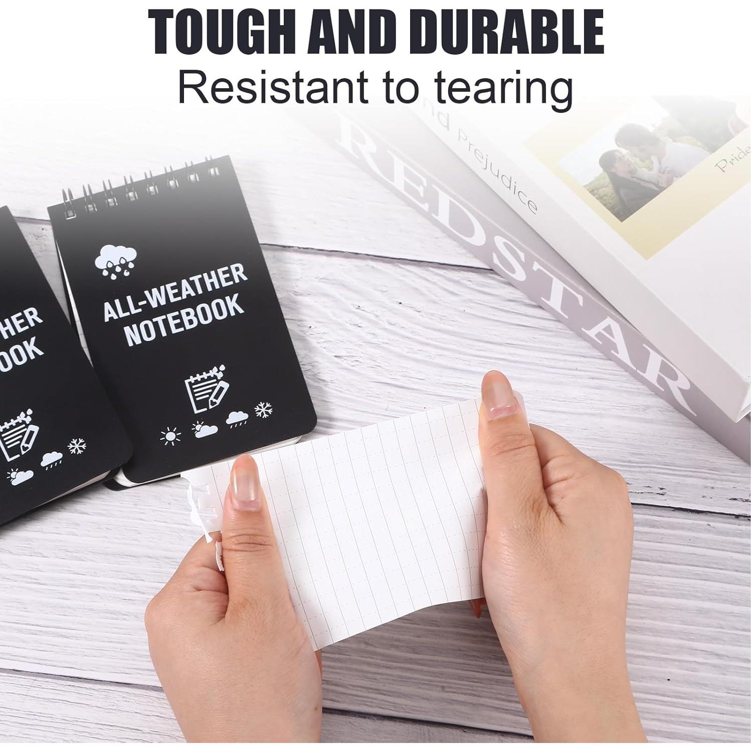 Paquete de 6 Bloc de Notas Impermeables Qiuruoo 7.6x12.7 cm