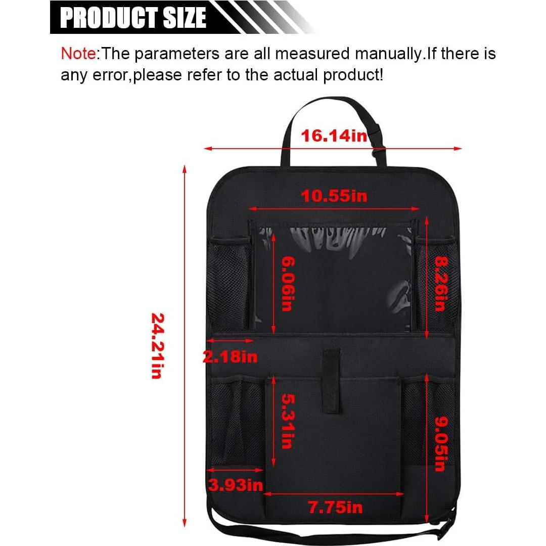 Organizador de Asiento Trasero de Coche SMILFUY con Soporte para Tableta