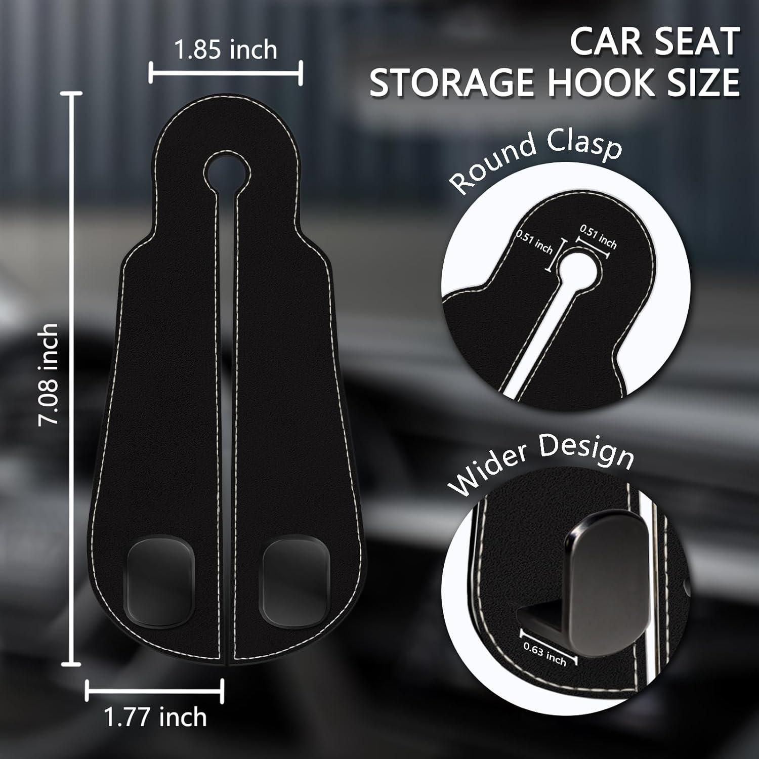 Ganchos de Almacenamiento para Asiento de Auto Blusabaca 2 Pcs