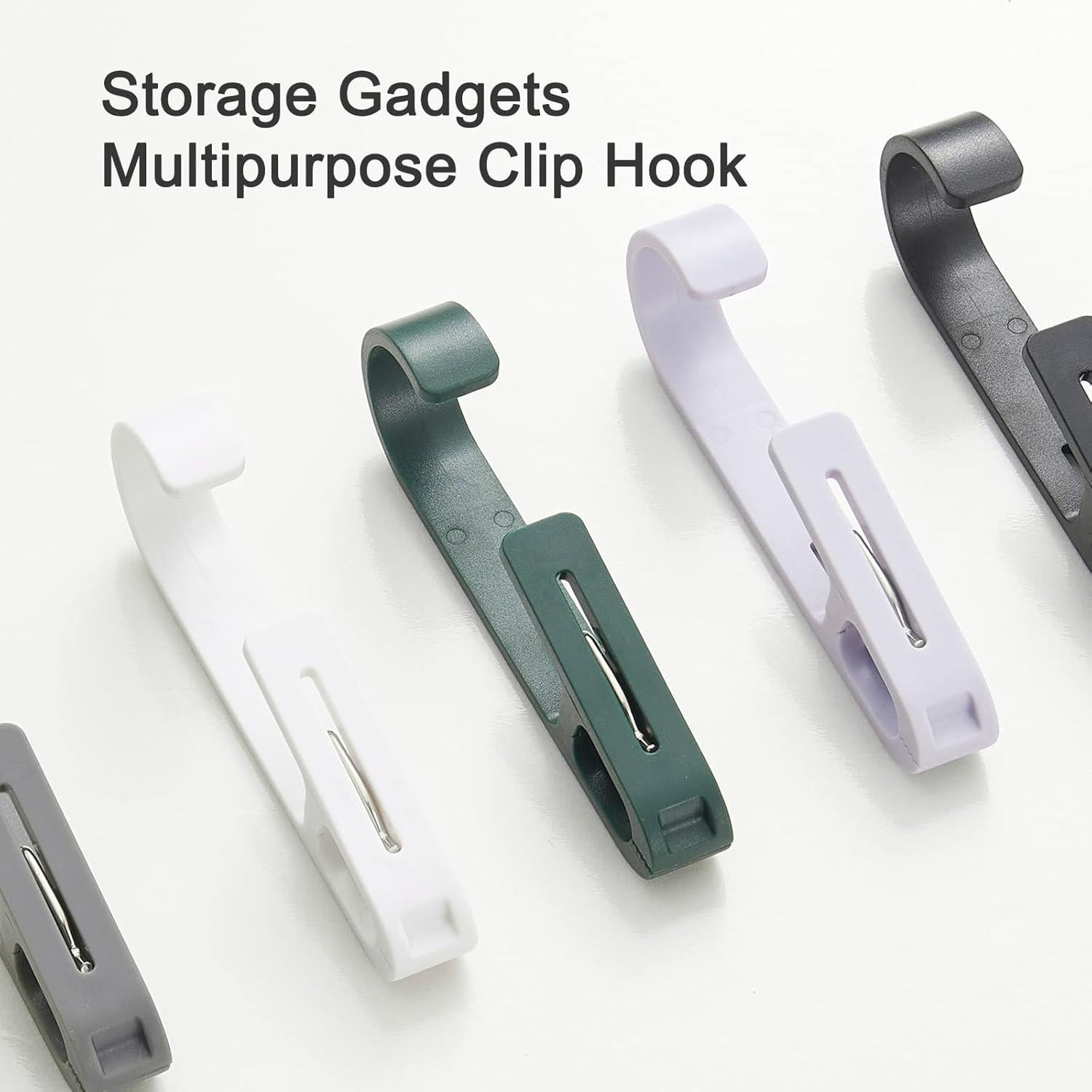 Pinzas de Ropa Grandes MaxSparkling Life 4 Pcs Plástico Negro Verde