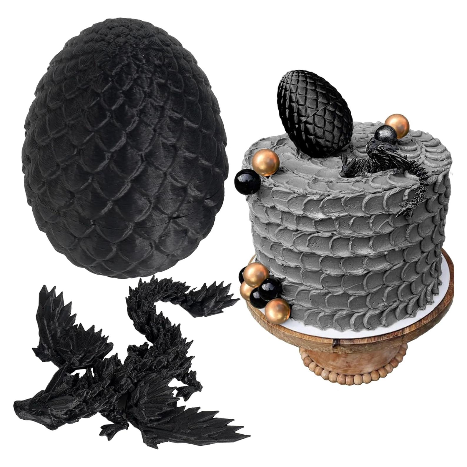 Huevo de Dragón 3D Decoración Pastel Fantasía Suministros Fiesta