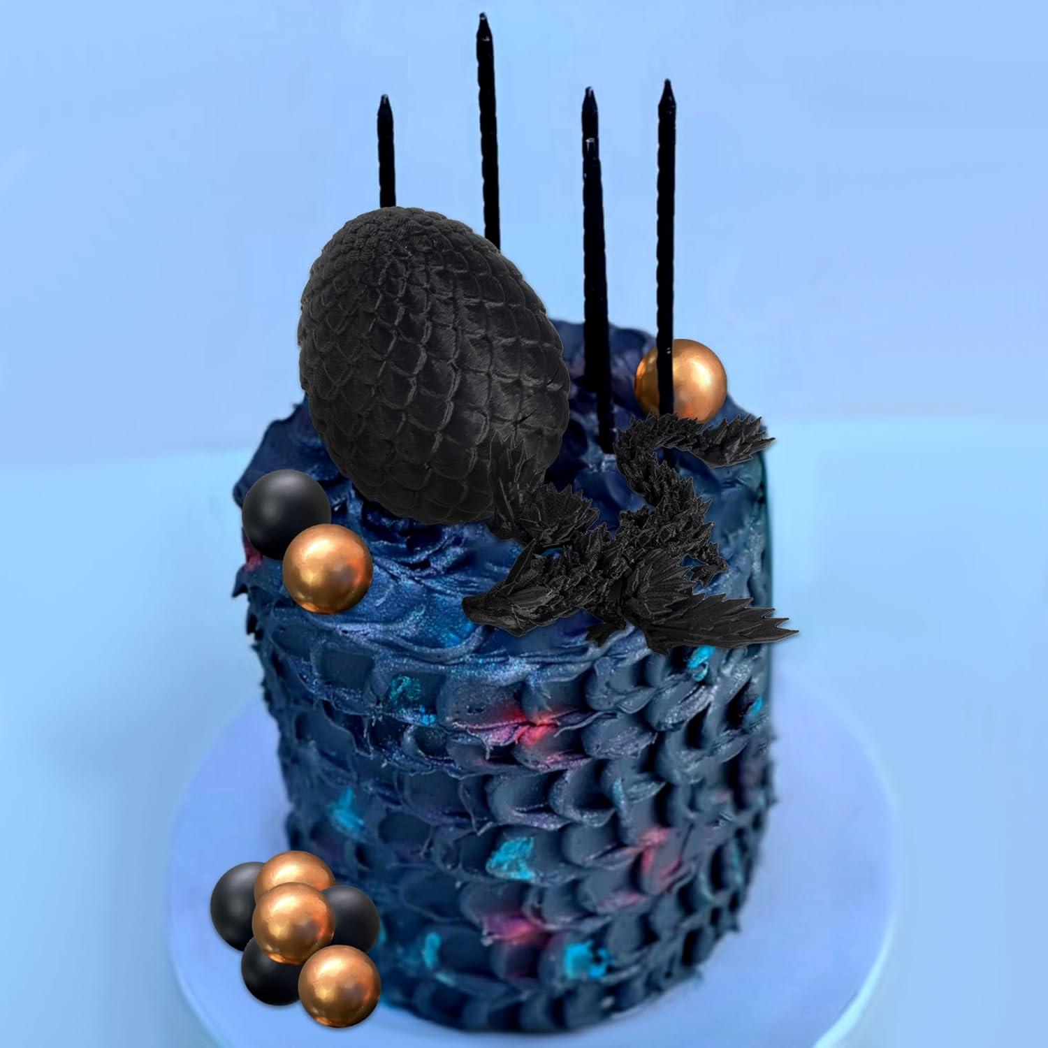 Huevo de Dragón 3D Decoración Pastel Fantasía Suministros Fiesta