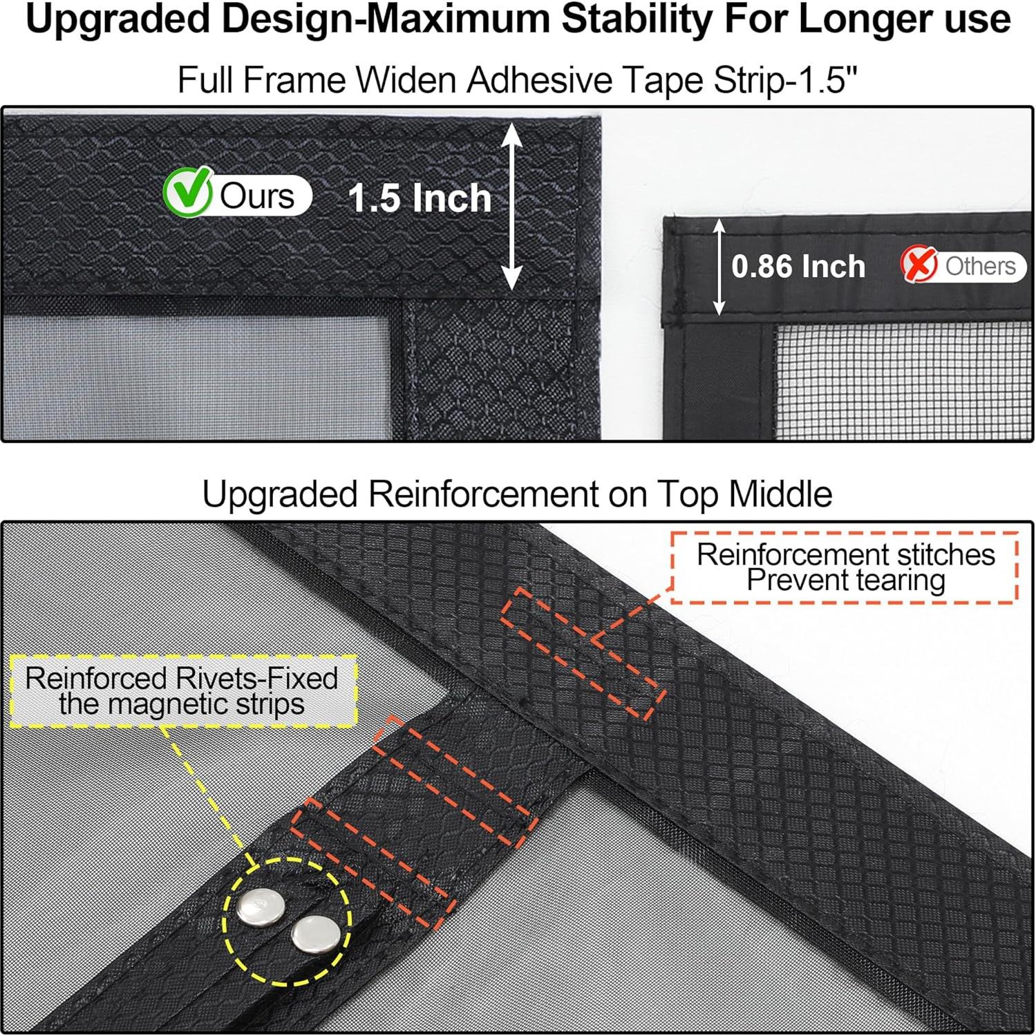 Puerta de Pantalla Magnética Okayavo 36x80 cm Malla Reforzada