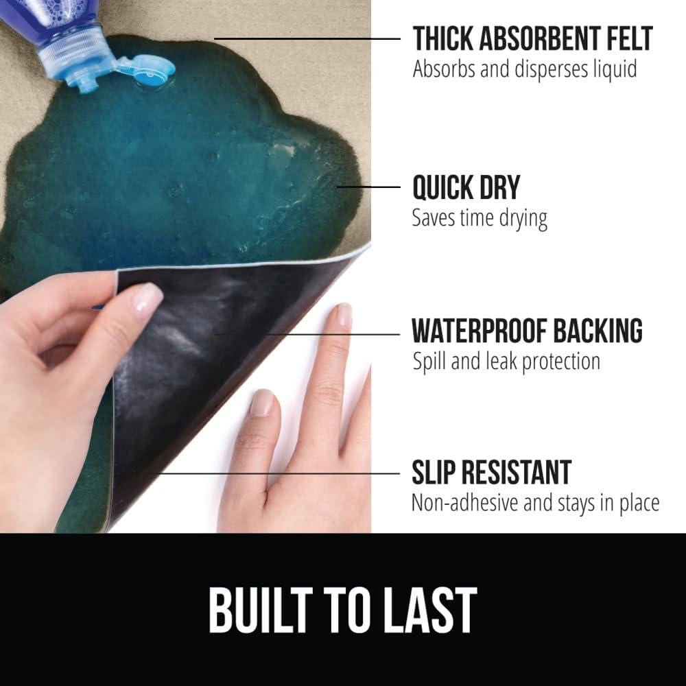 Forro Impermeable Gorilla Grip 61x61cm Beige Antideslizante