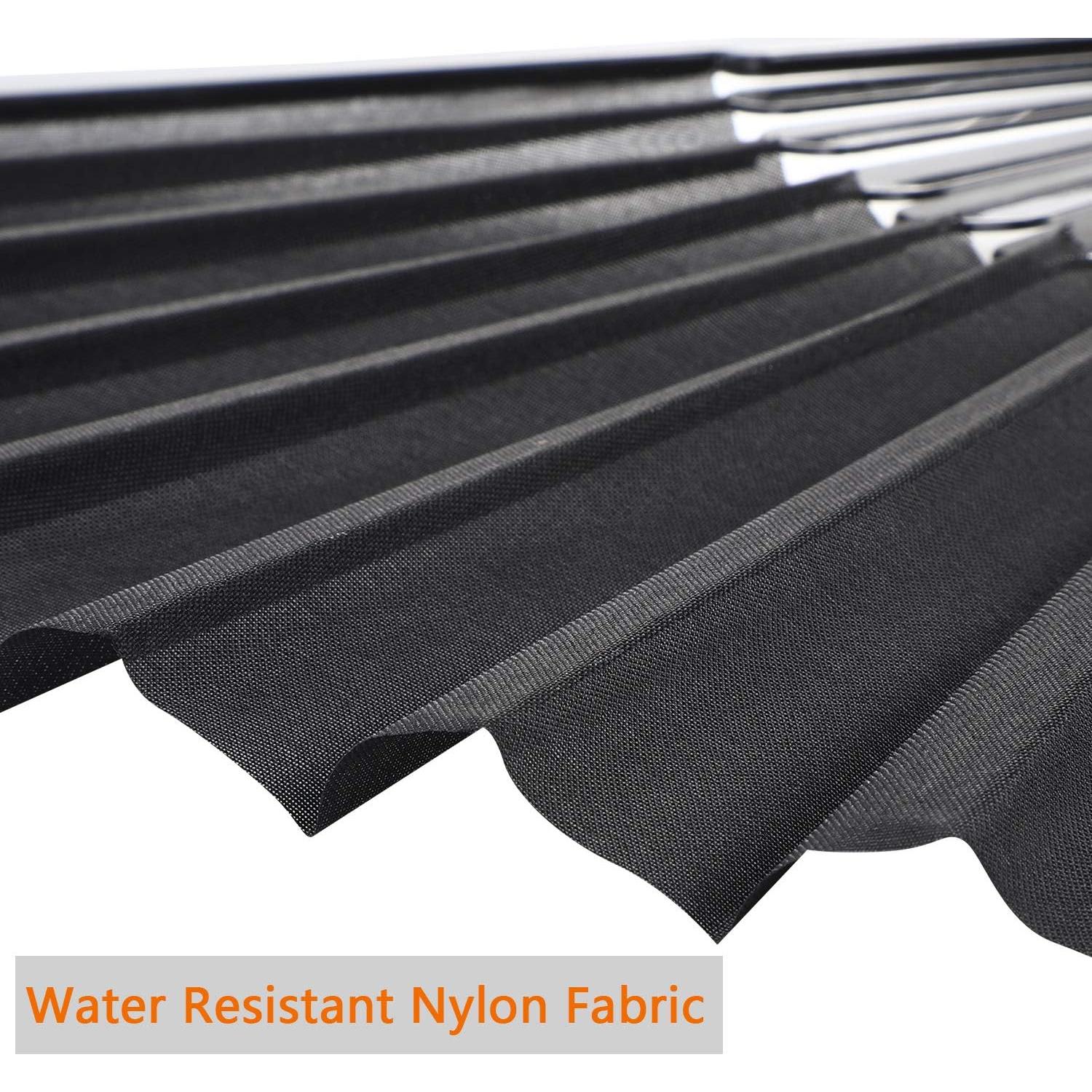 Abanicos de Mano Plegables Blulu 4 Piezas Negro Chino