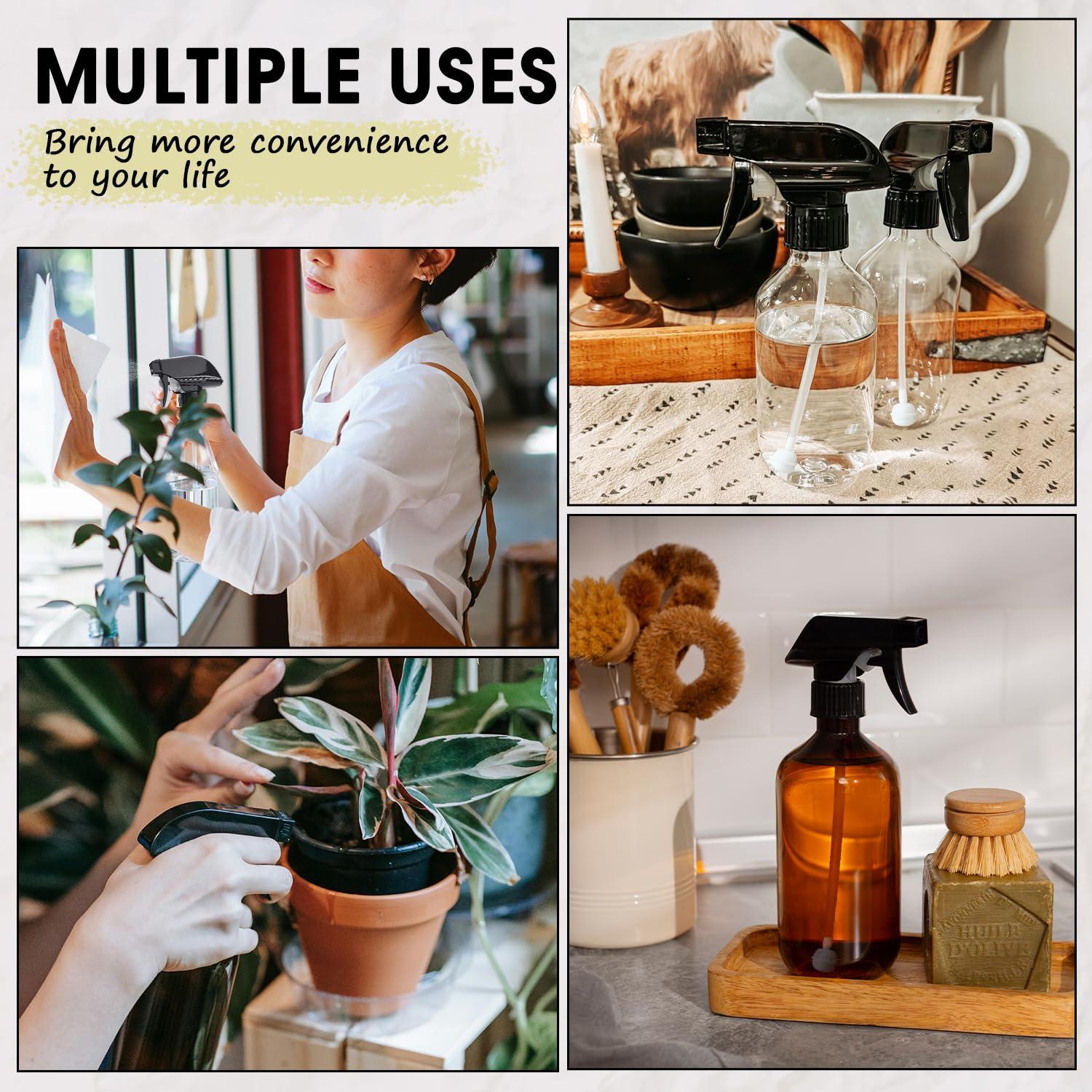 2 Botellas de Spray de Plástico 300 ml AMORIX Ajustable