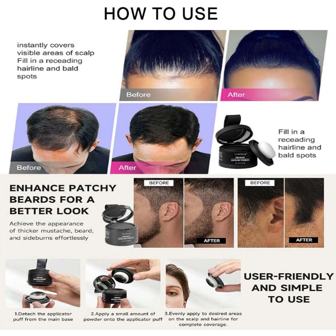 Sombra para el Cabello Maycheer #1 Marrón Oscuro - Cobertura Raíces