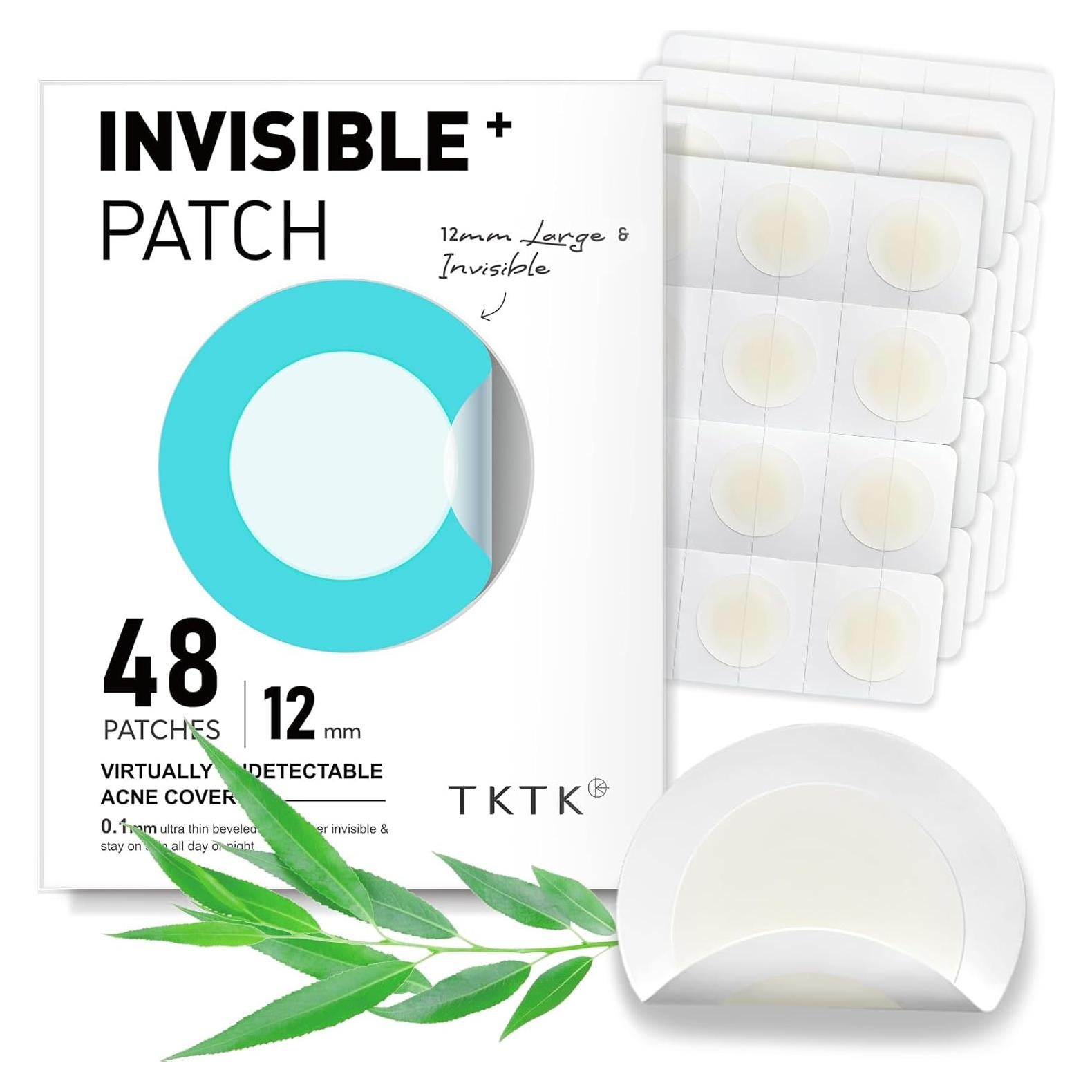 Parches para Acné TKTK 12 mm Hidrocoloide 48 Unidades