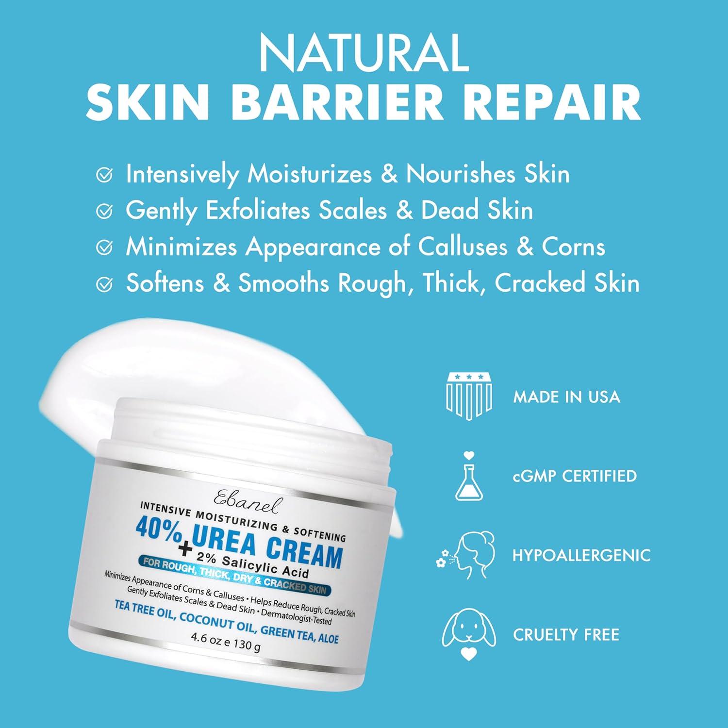 Crema de Urea 40% Ebanel para Pies Secos y Agrietados 780g