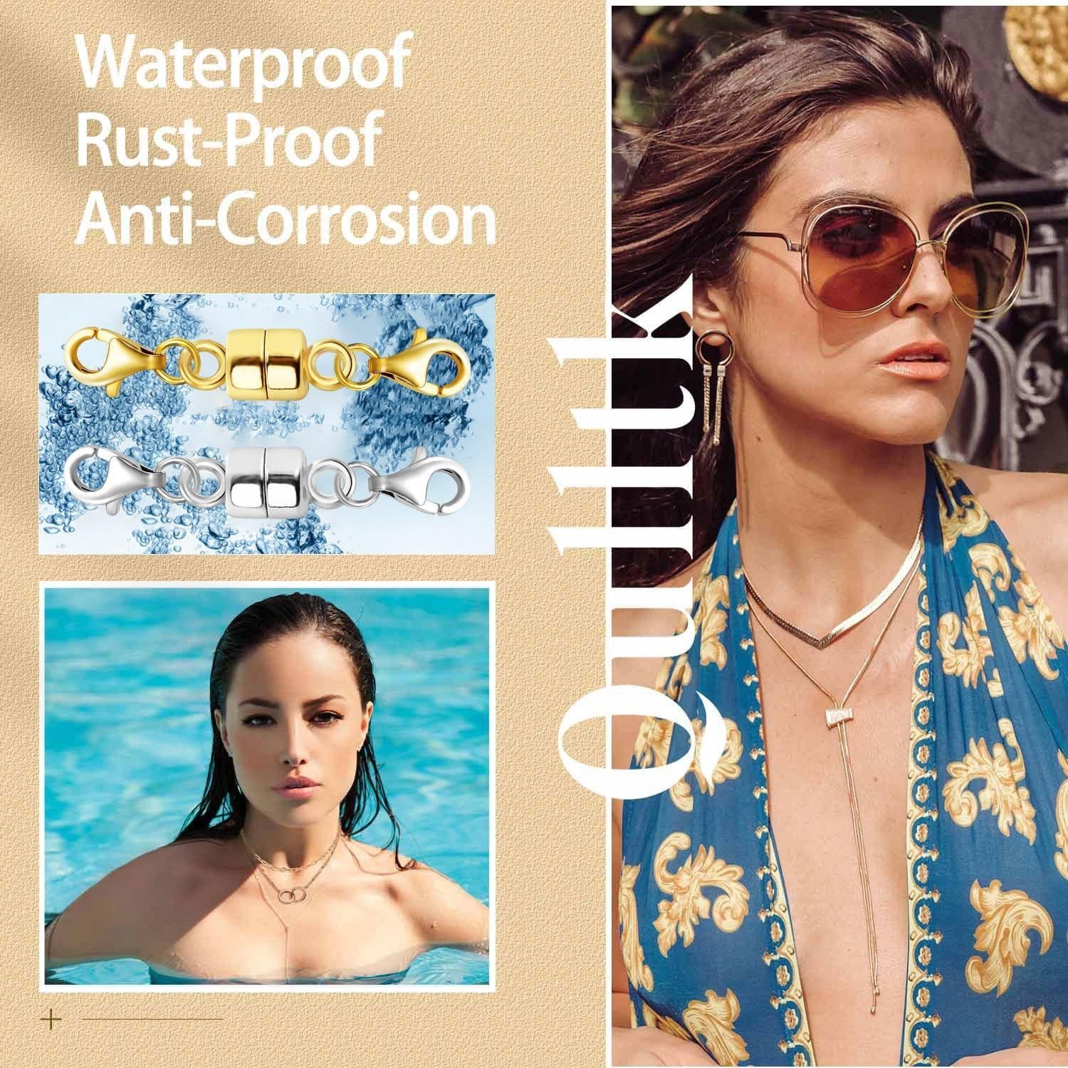 Cierres Magnéticos Doble Langosta Qulltk 12Pcs Oro 14K