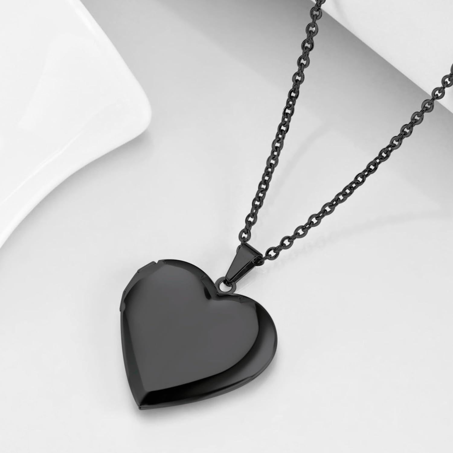 Llavero de Corazón Plateado PHOCKSIN con Locket para Fotos