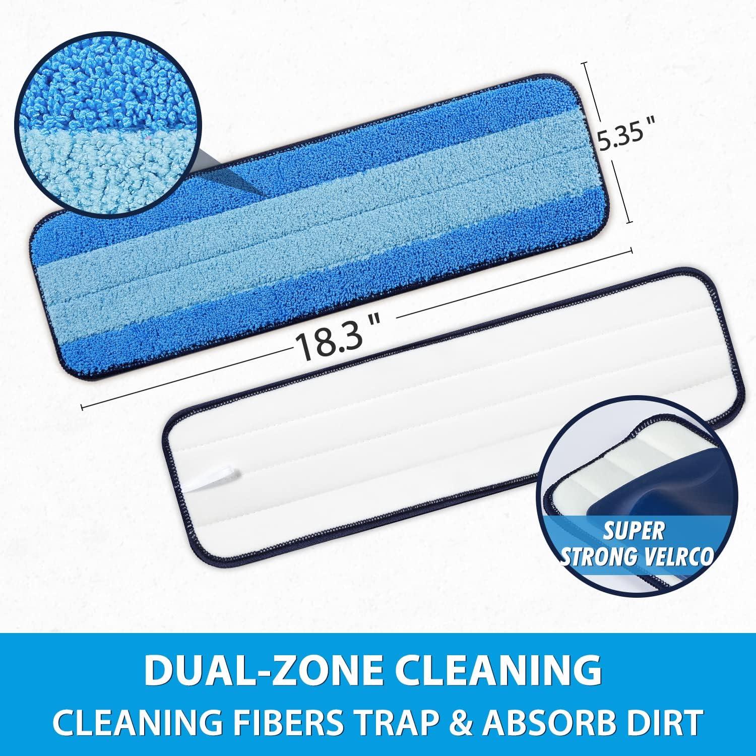 Paquete de 3 almohadillas de microfibra Sr. Scrub para mopa Bona