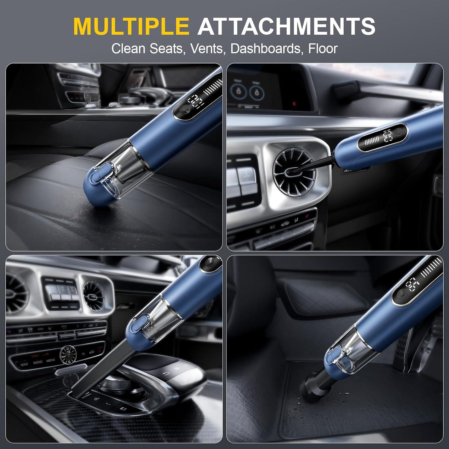 Aspiradora de Mano Inalámbrica Ederfun L-19 13000PA 4-en-1