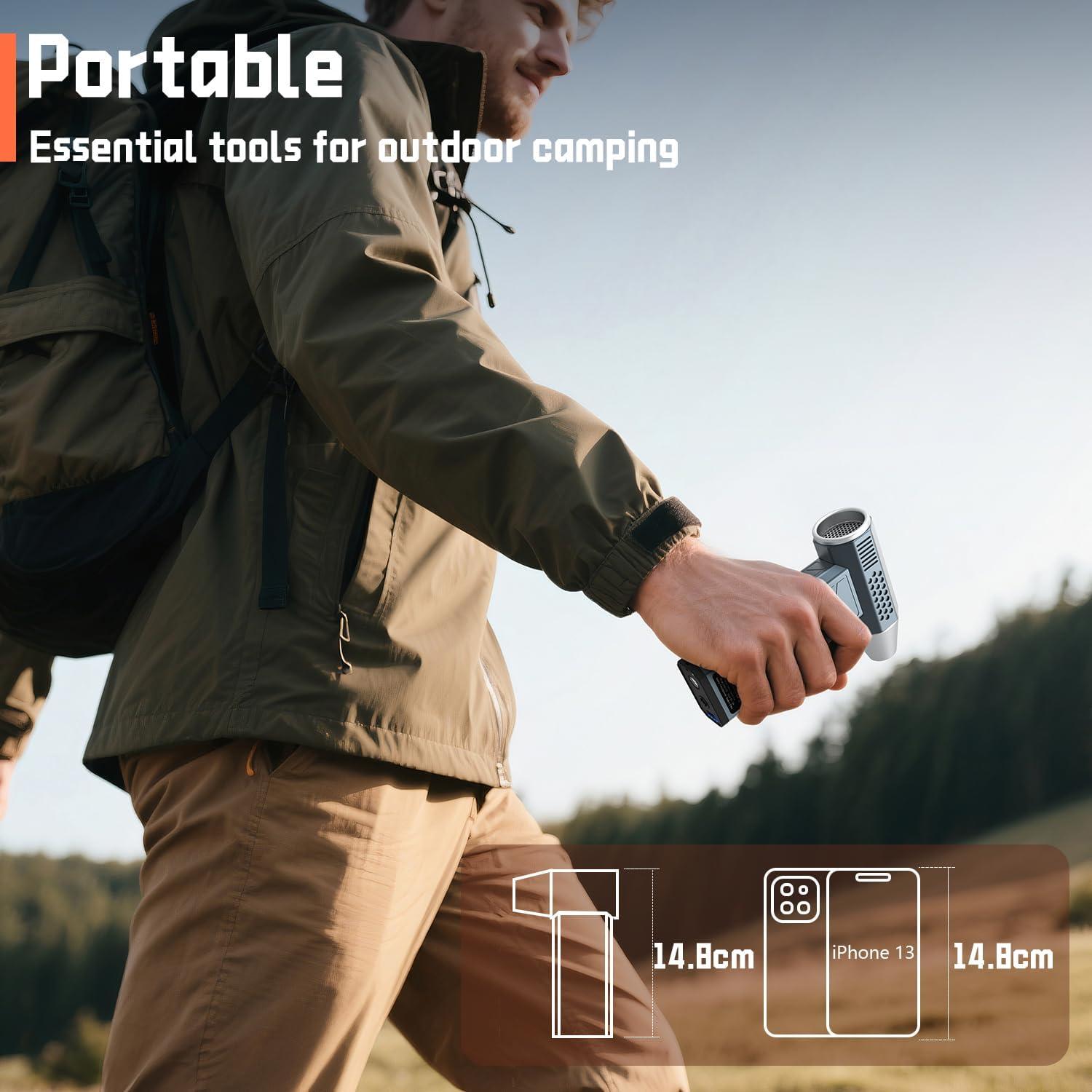 Soplador de Aire Eléctrico WNH 360000RPM 52m/s 4 Velocidades