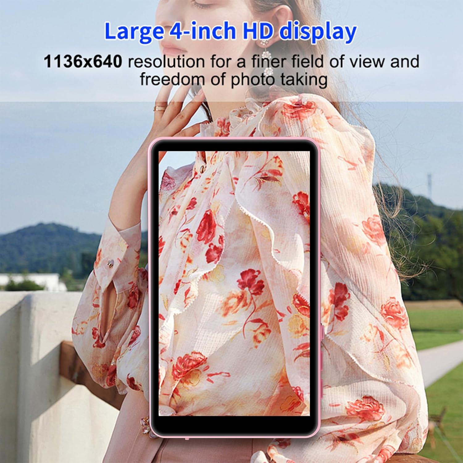 Monitor de Vlog Magnético 4K Rosa para Teléfono iPhone/Android