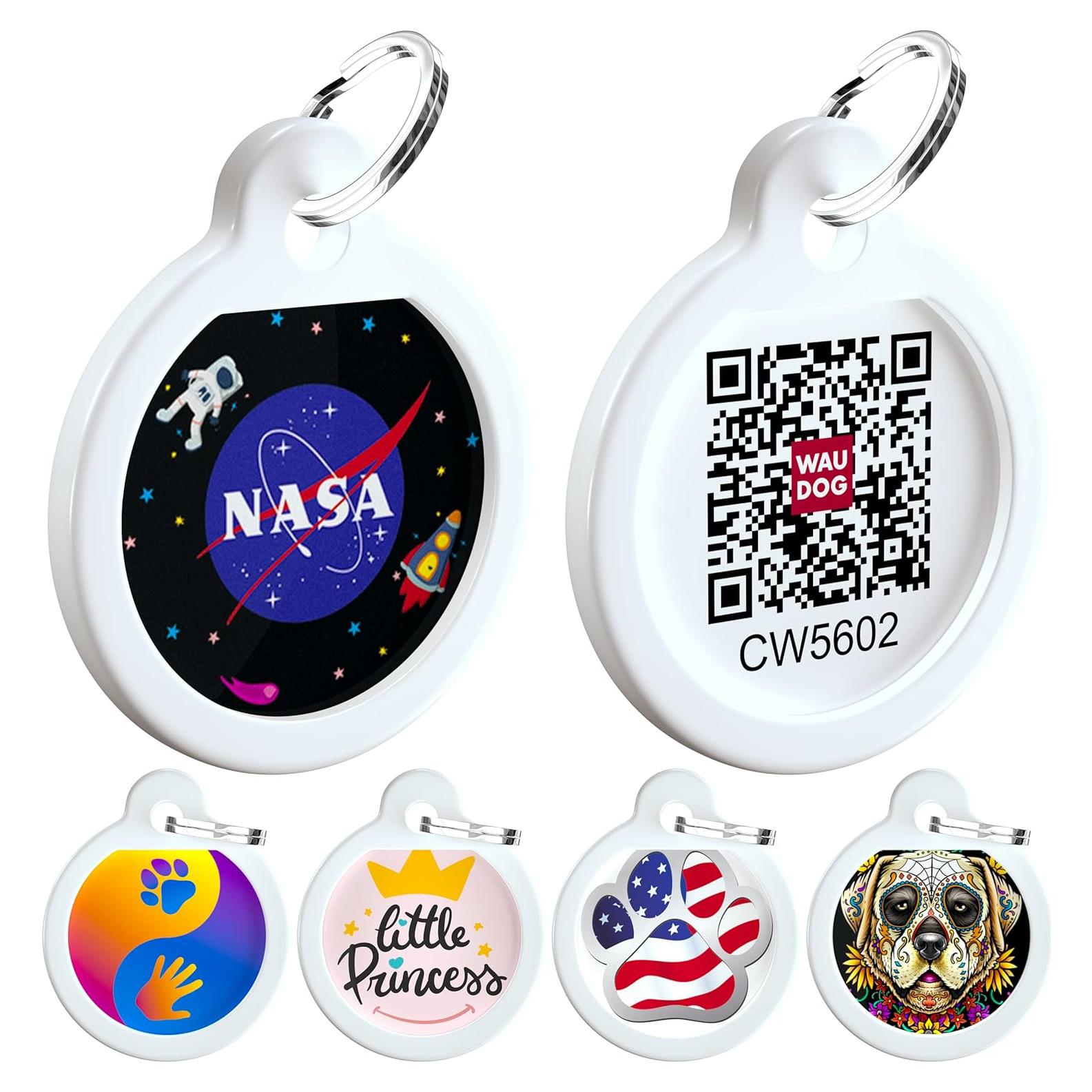 Etiqueta de Identificación QR para Perros WAUDOG Grande Nasa