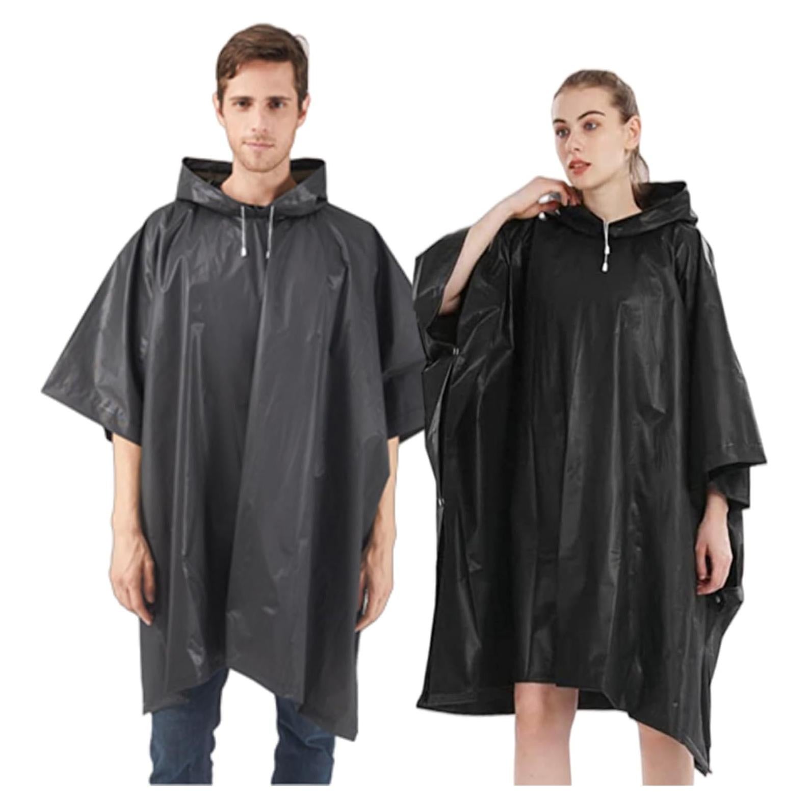 Poncho de Lluvia Reutilizable RUISHYY para Adultos - EVA Impermeable