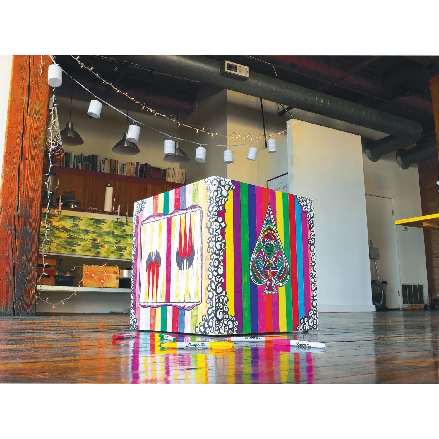 Juego de 12 Marcadores Permanentes Sharpie Punta Fina Colores Variados