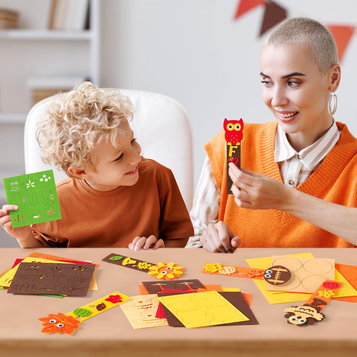 Kit de Manualidades de Marcadores de Otoño HubirdSall 24 Piezas