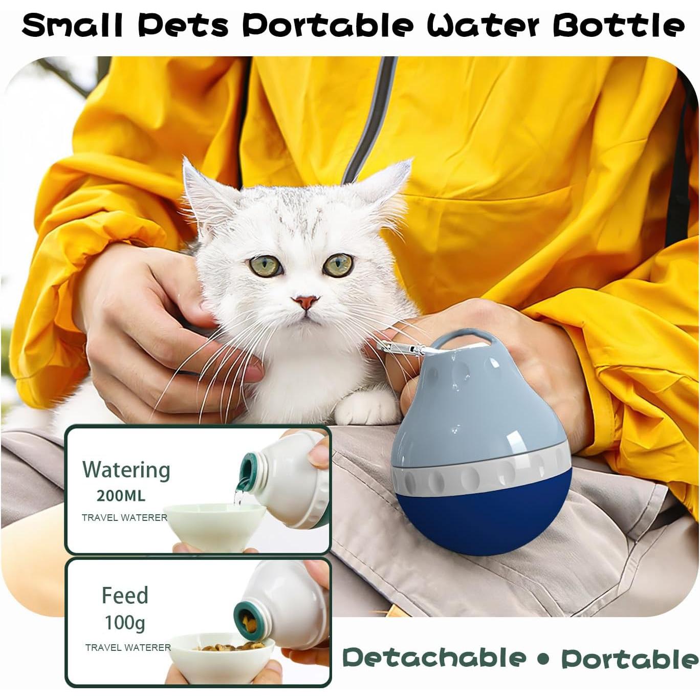 Botella de Agua para Perros Zazoot 200ml Plegable a Prueba de Fugas