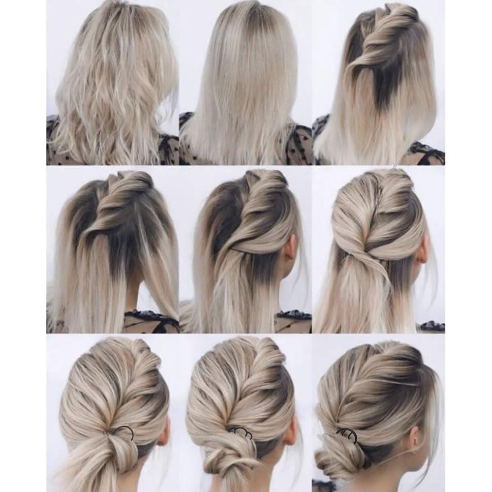 7 Peines Laterales de Metal LAPOHI para Peinados Elegantes