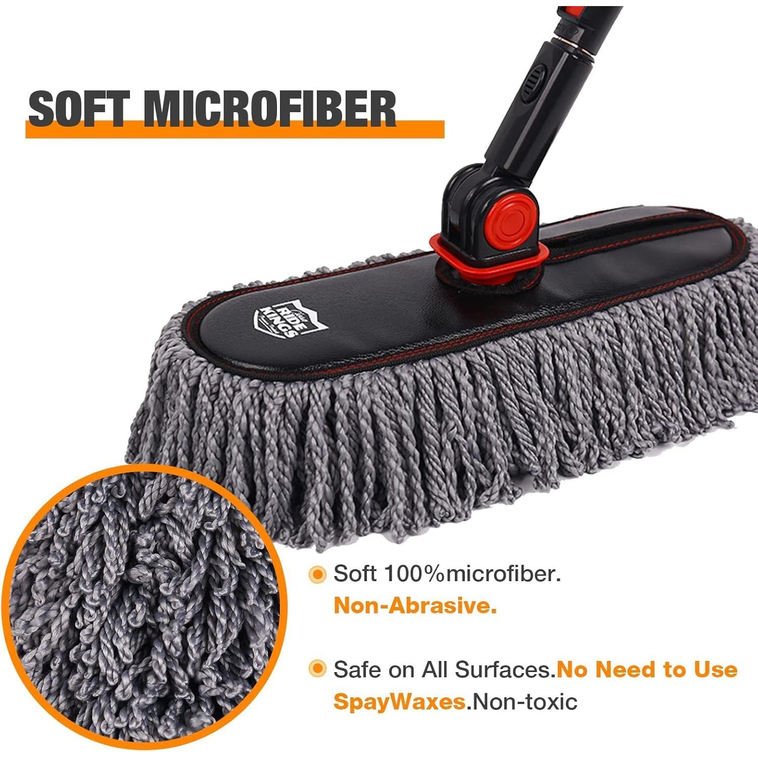 Juego de Limpiadores de Coche RIDE KINGS Microfibra Gris