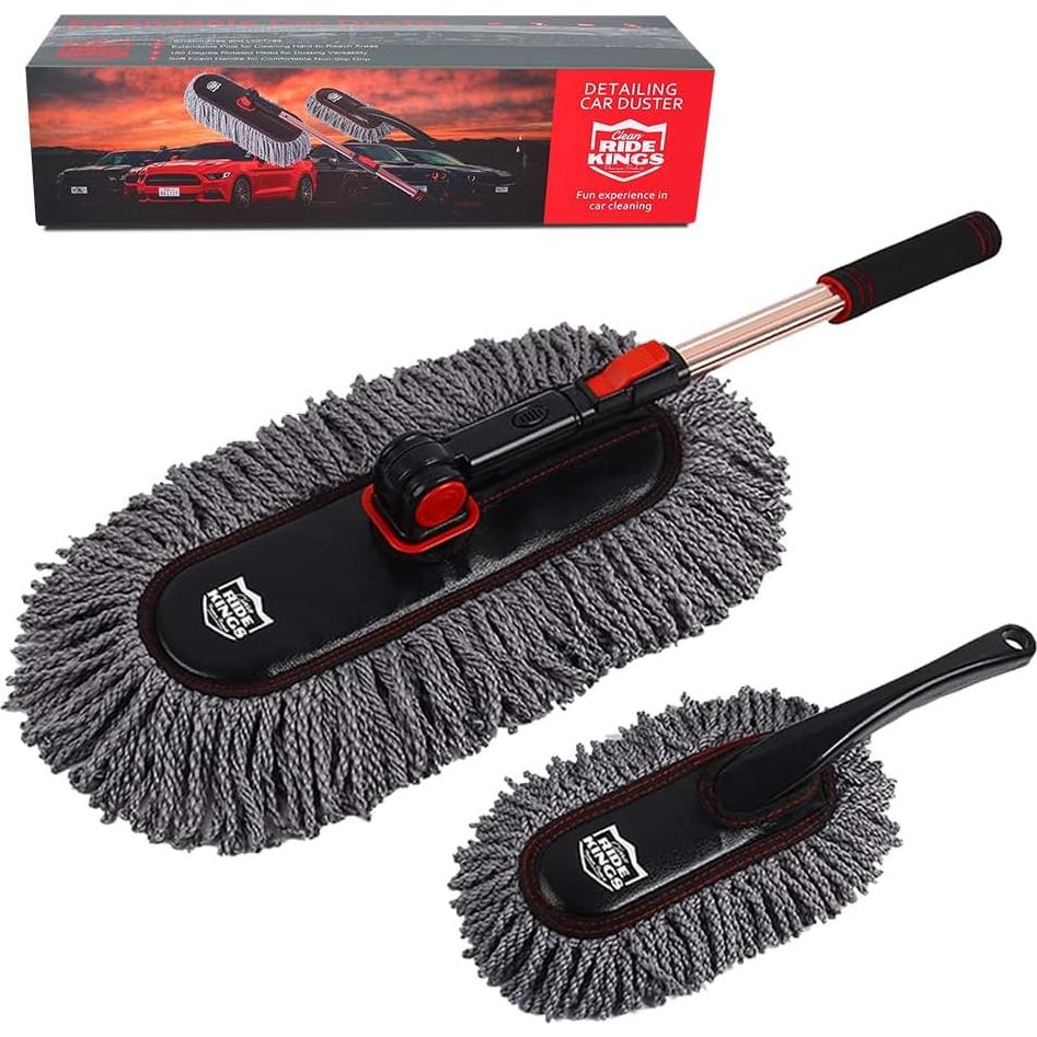 Juego de Limpiadores de Coche RIDE KINGS Microfibra Gris