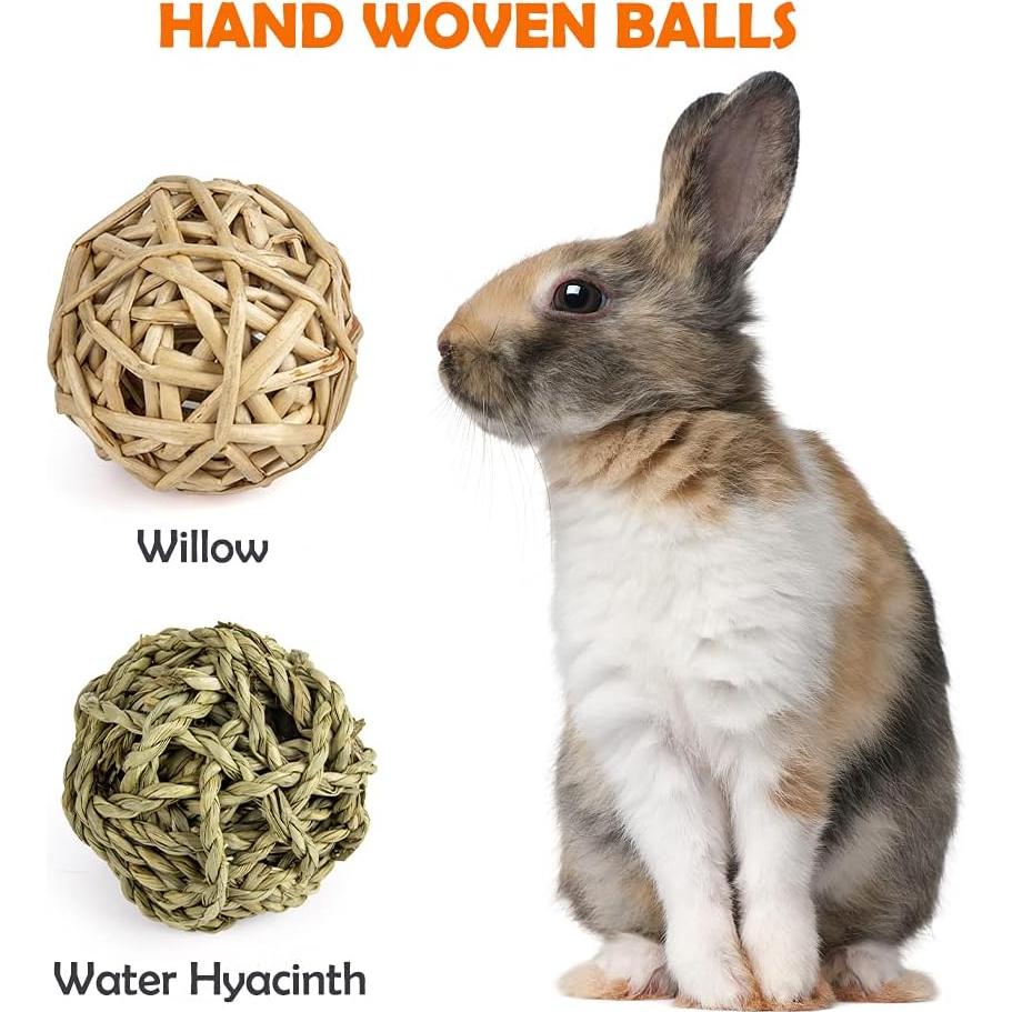 Juguetes Masticables Naturales Sofier para Conejos y Cobayas