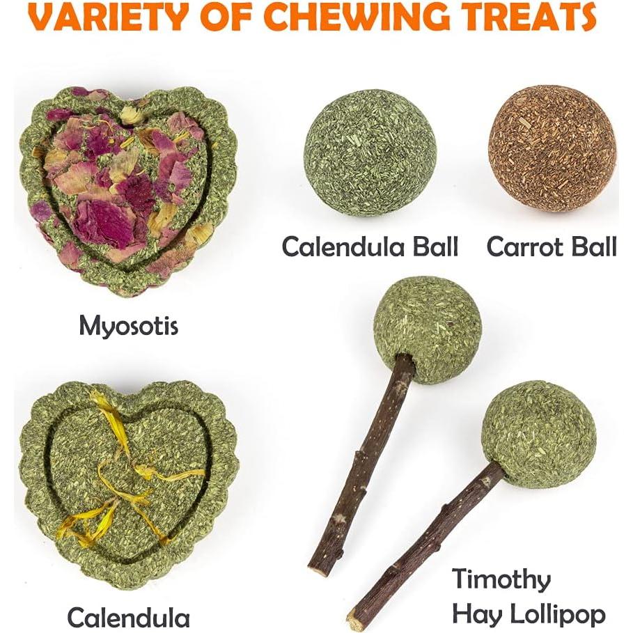 Juguetes Masticables Naturales Sofier para Conejos y Cobayas