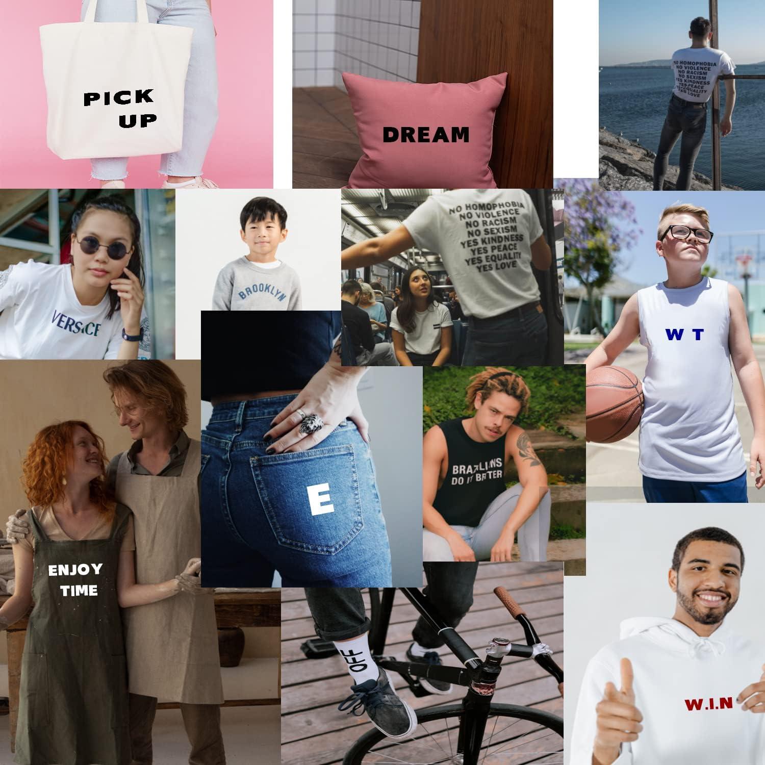 Letras de Transferencia de Calor Yiootop 3 Pulgadas Verde