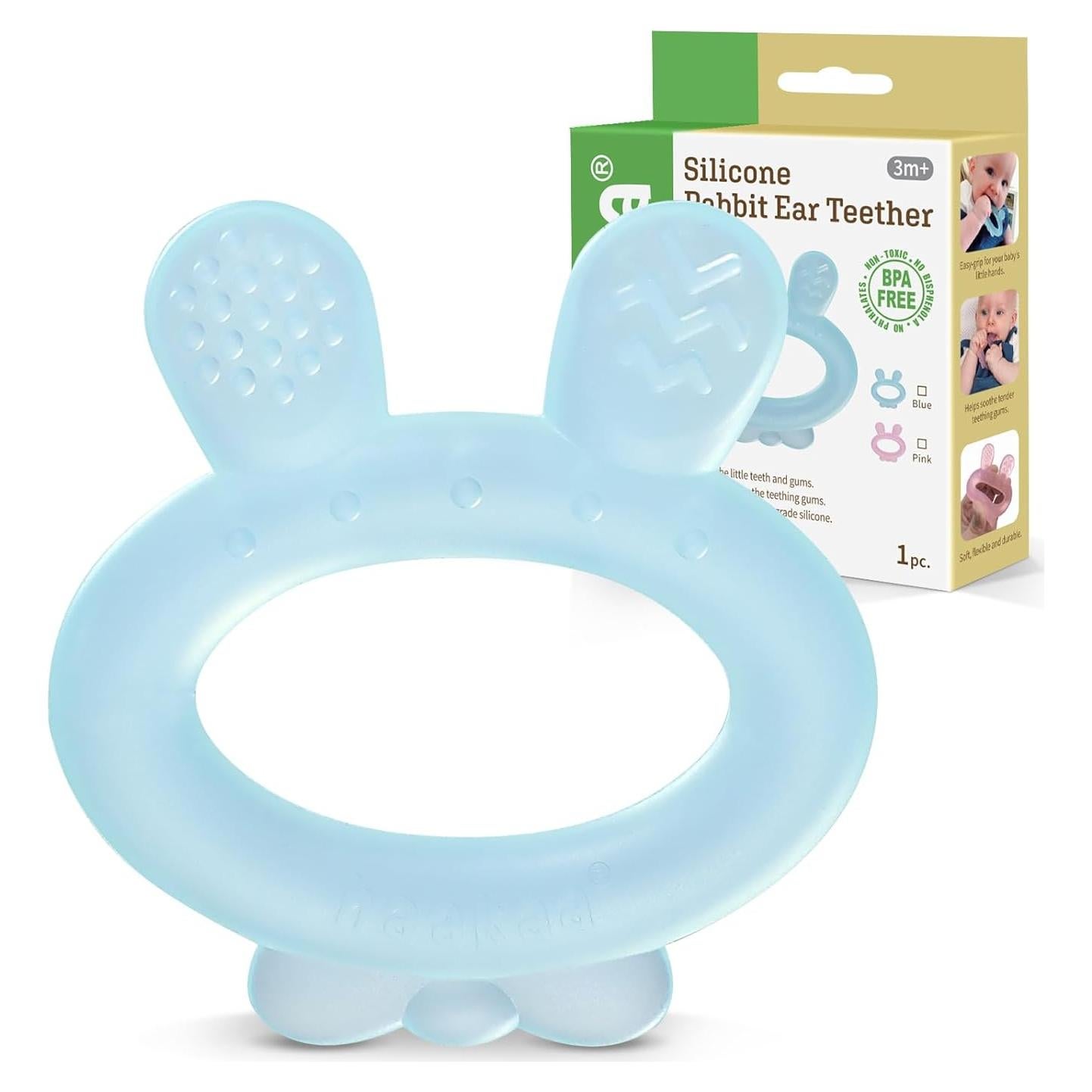 Chupete de Silicona Haakaa para Bebés 3-6 Meses Alivio Dentición