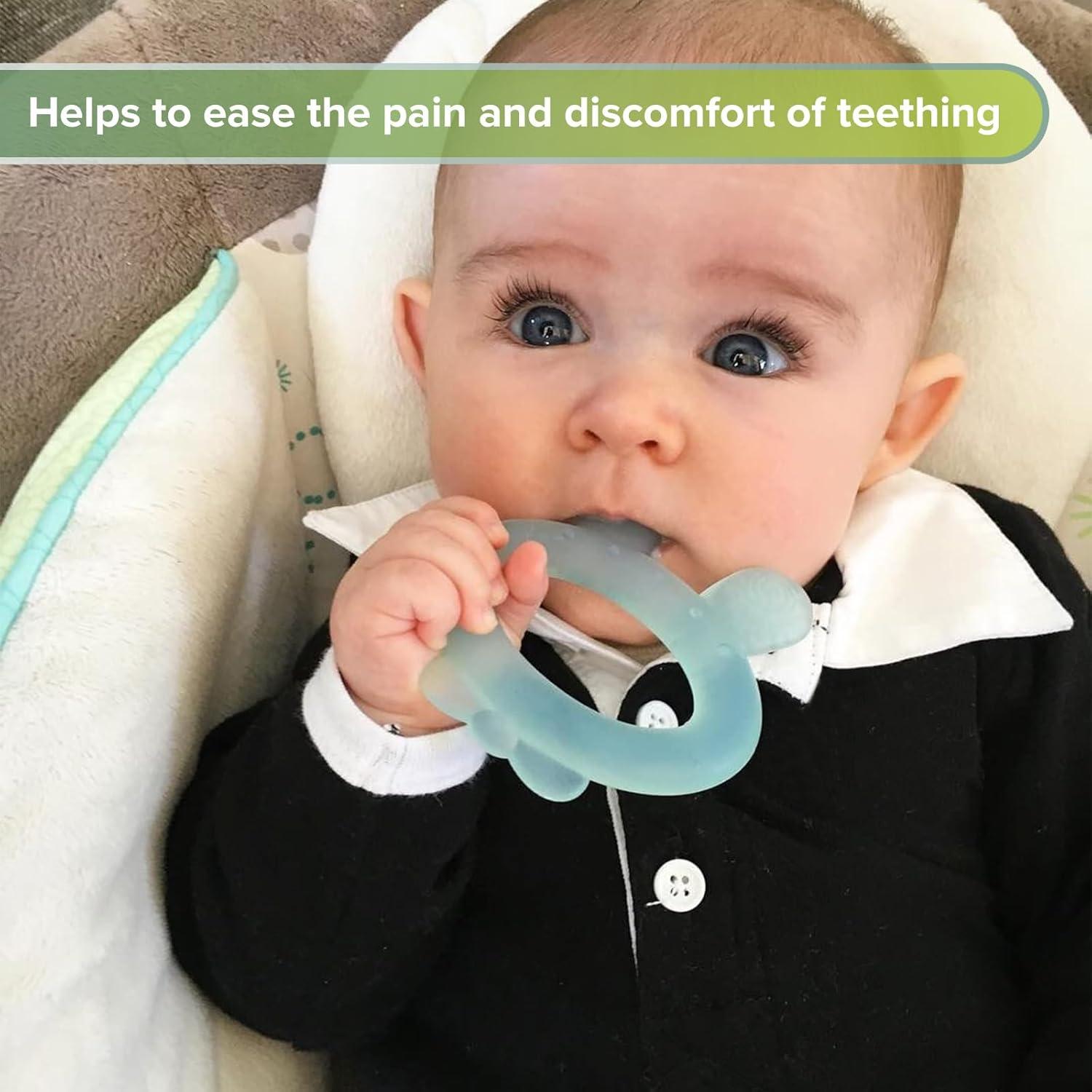 Chupete de Silicona Haakaa para Bebés 3-6 Meses Alivio Dentición