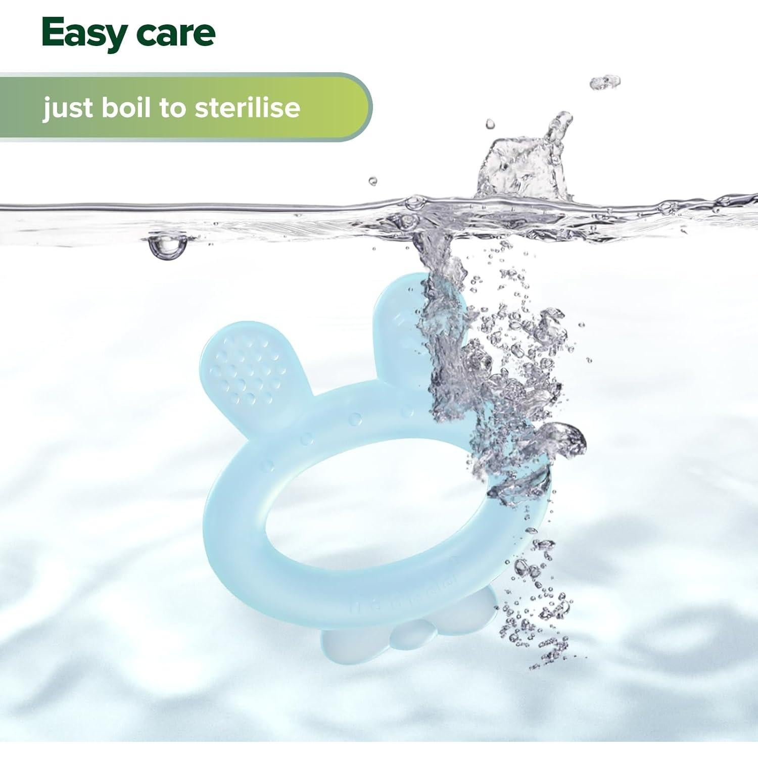 Chupete de Silicona Haakaa para Bebés 3-6 Meses Alivio Dentición