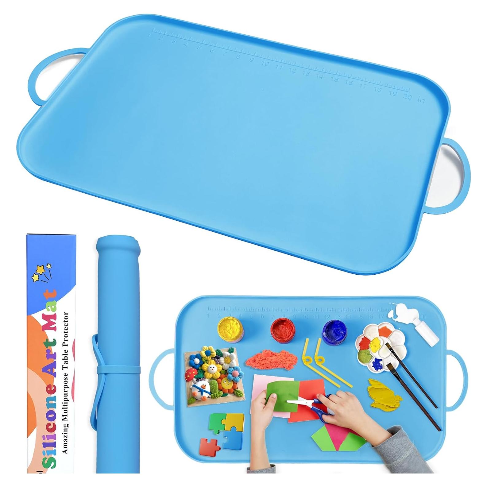 Estera de Pintura de Silicona Effidula 66x41cm Azul