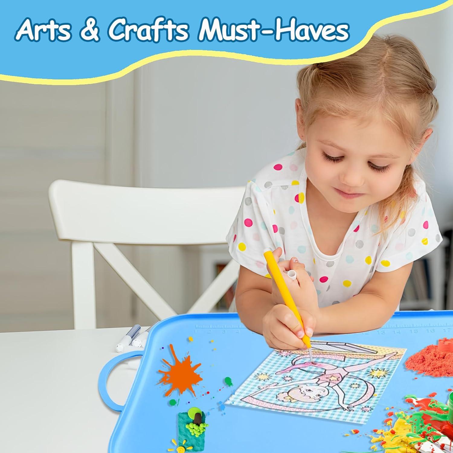 Estera de Pintura de Silicona Effidula 66x41cm Azul