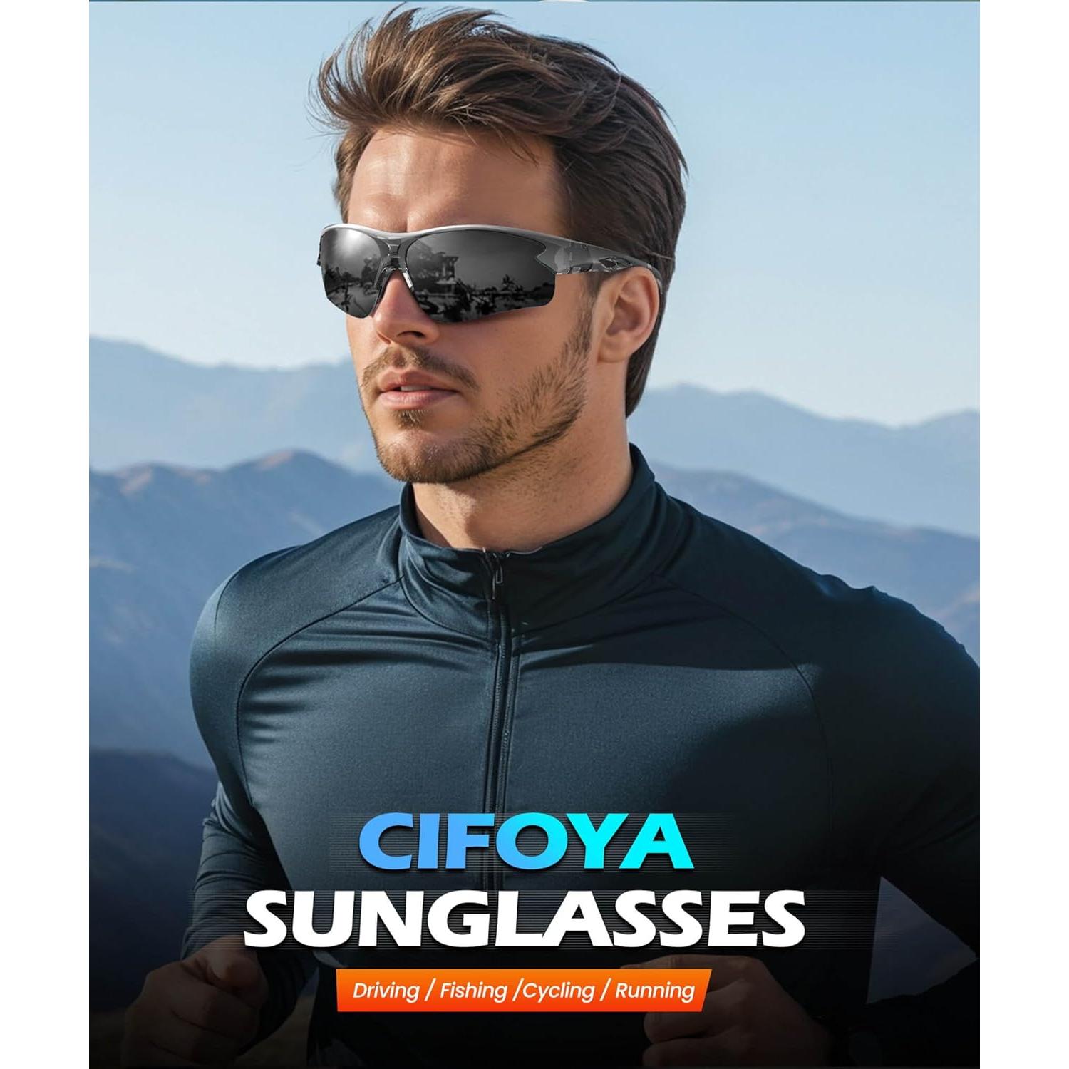 Gafas de sol deportivas polarizadas CIFOYA UV400 para hombre