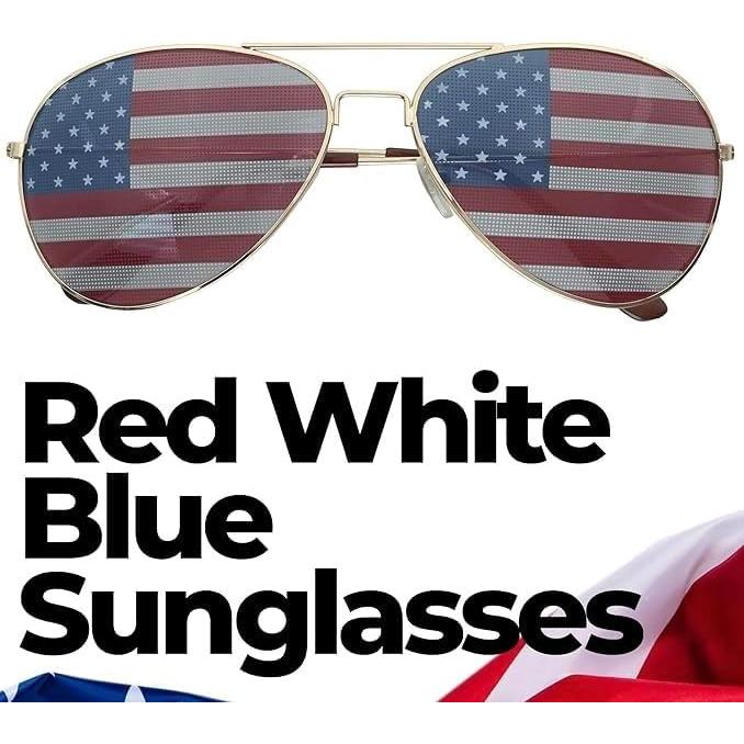 Gafas de sol decorativas con espejo Goson - UV400, doradas