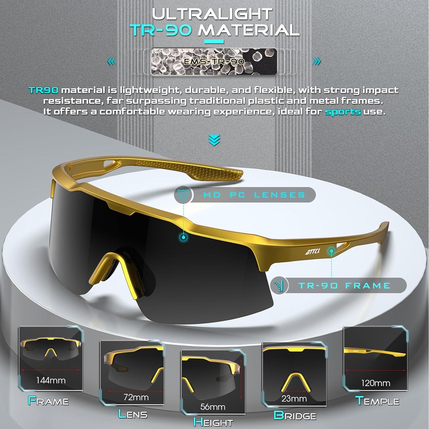 Gafas de Sol Deportivas ATTCL KC11 para Ciclismo UV400