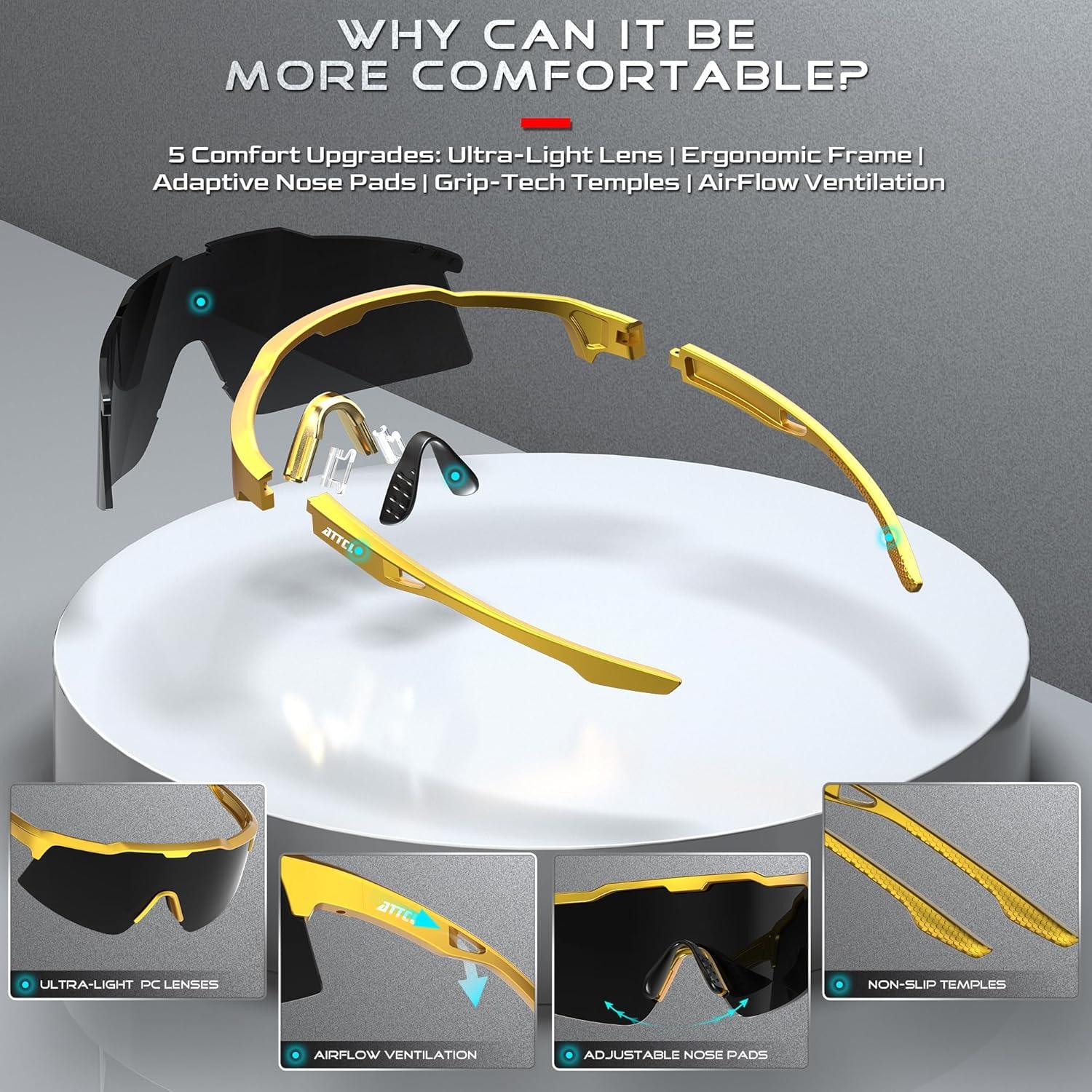 Gafas de Sol Deportivas ATTCL KC11 para Ciclismo UV400