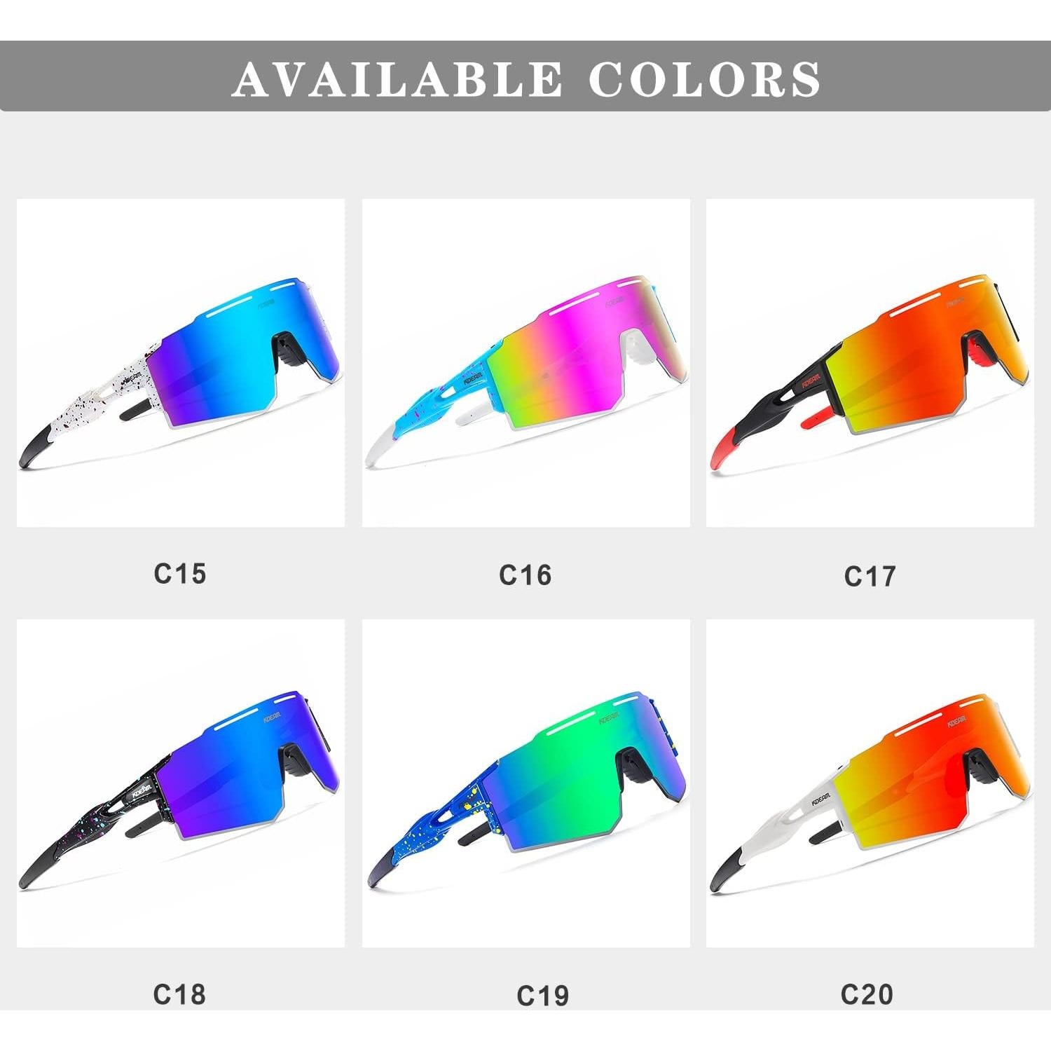 Gafas de sol deportivas polarizadas IKTOD C-01 UV400 unisex