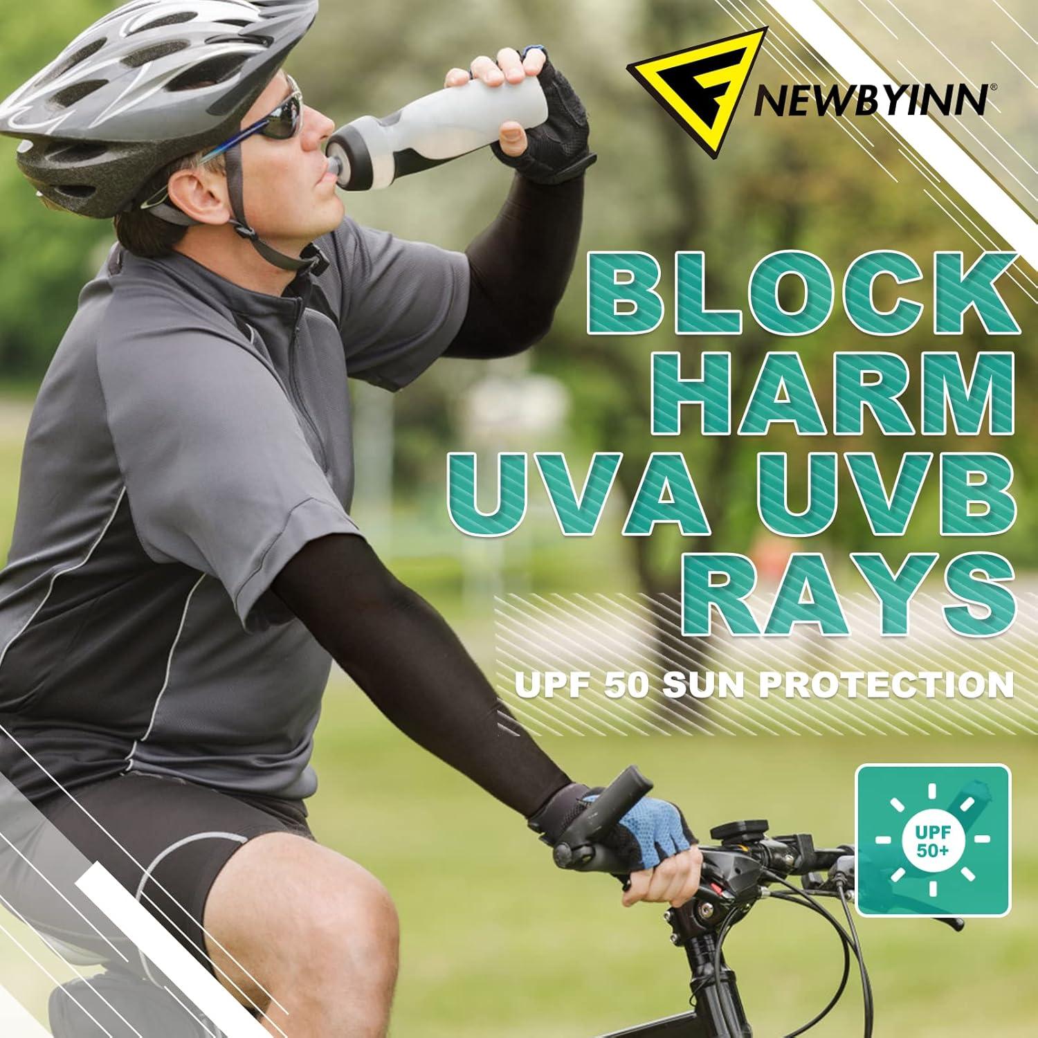 Mangas de Protección Solar UV Newbyinn 2 Pares L-XL Beige